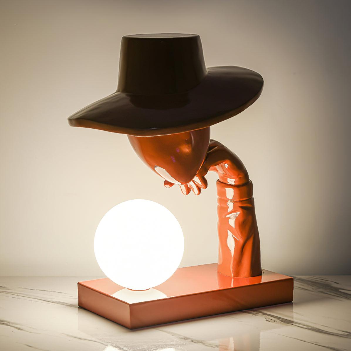 Juni Resin Novelty Lamp - Unique Handmade Resin Night Light for Home Decor, Bedroom, Living Room, Gift Idea - Perfect for Relaxing Ambiance & Romantic Mood Lighting