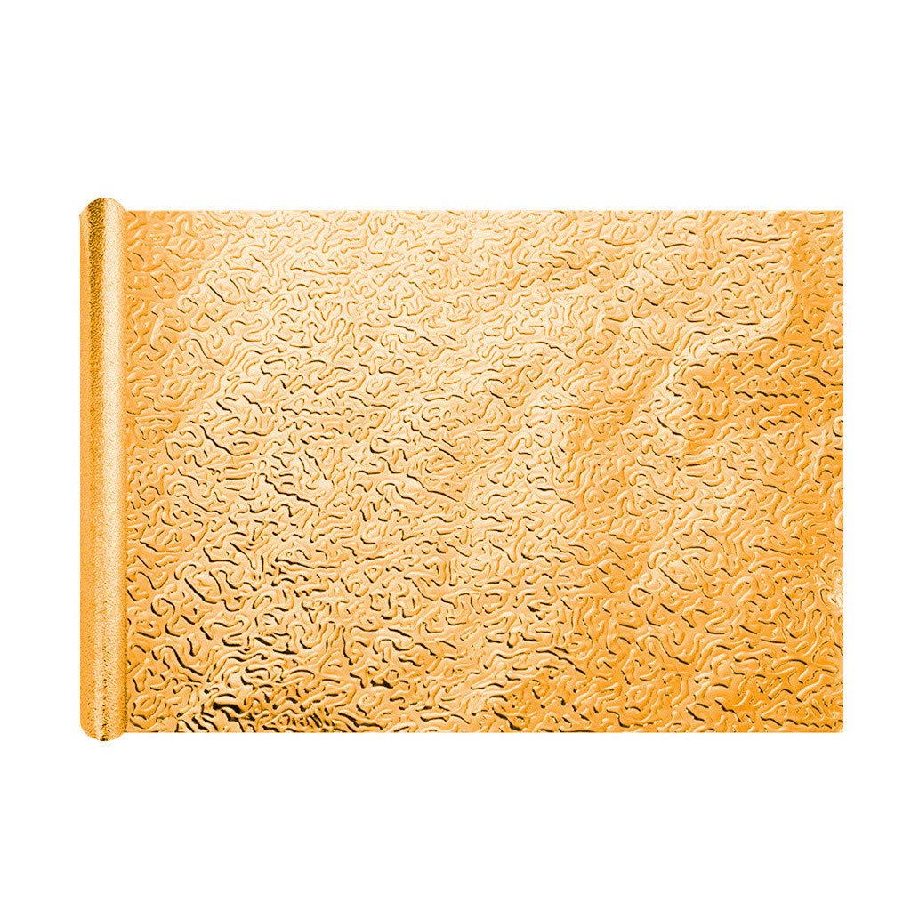 Premium Self-Adhesive Aluminum Foil Wallpaper - Heat Resistant Kitchen Backsplash for Cooking Areas, Dining Rooms & Bars - Gold Finish (One Size) - Ideal for Home Renovation, Apartment Upgrades & DIY Projects