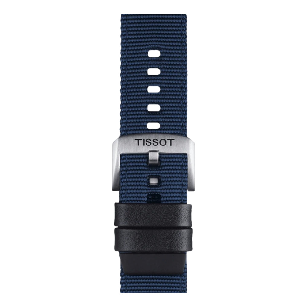 Tissot Official Blue Fabric Watch Strap 22mm - Replacement Band for Men's & Women's Watches - Perfect for Casual, Business & Outdoor Activities