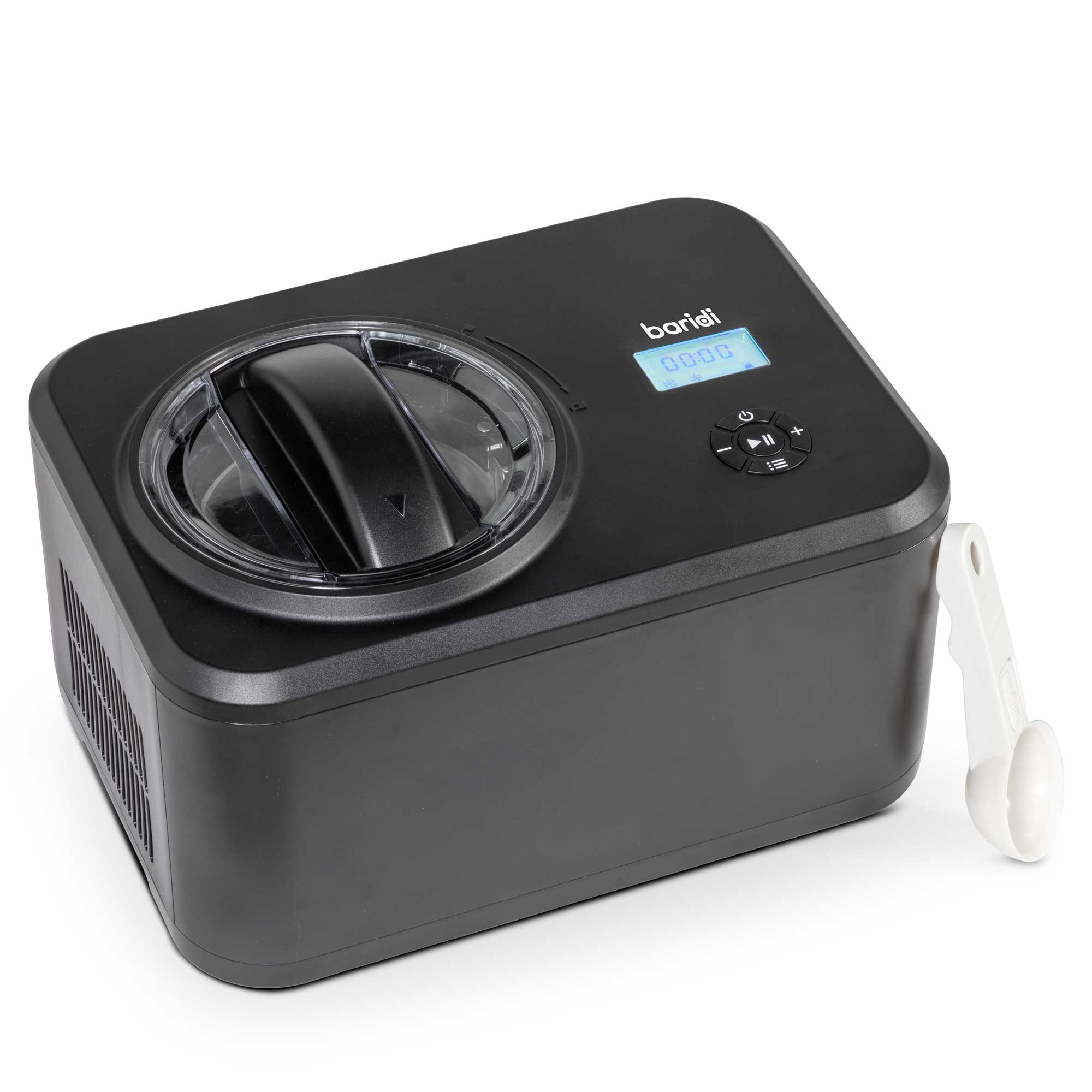 Baridi 1.5L Ice Cream Maker with Fast Freeze Compressor - Homemade Gelato, Sorbet & Frozen Yogurt Maker - Perfect for Parties, Desserts & Family Treats