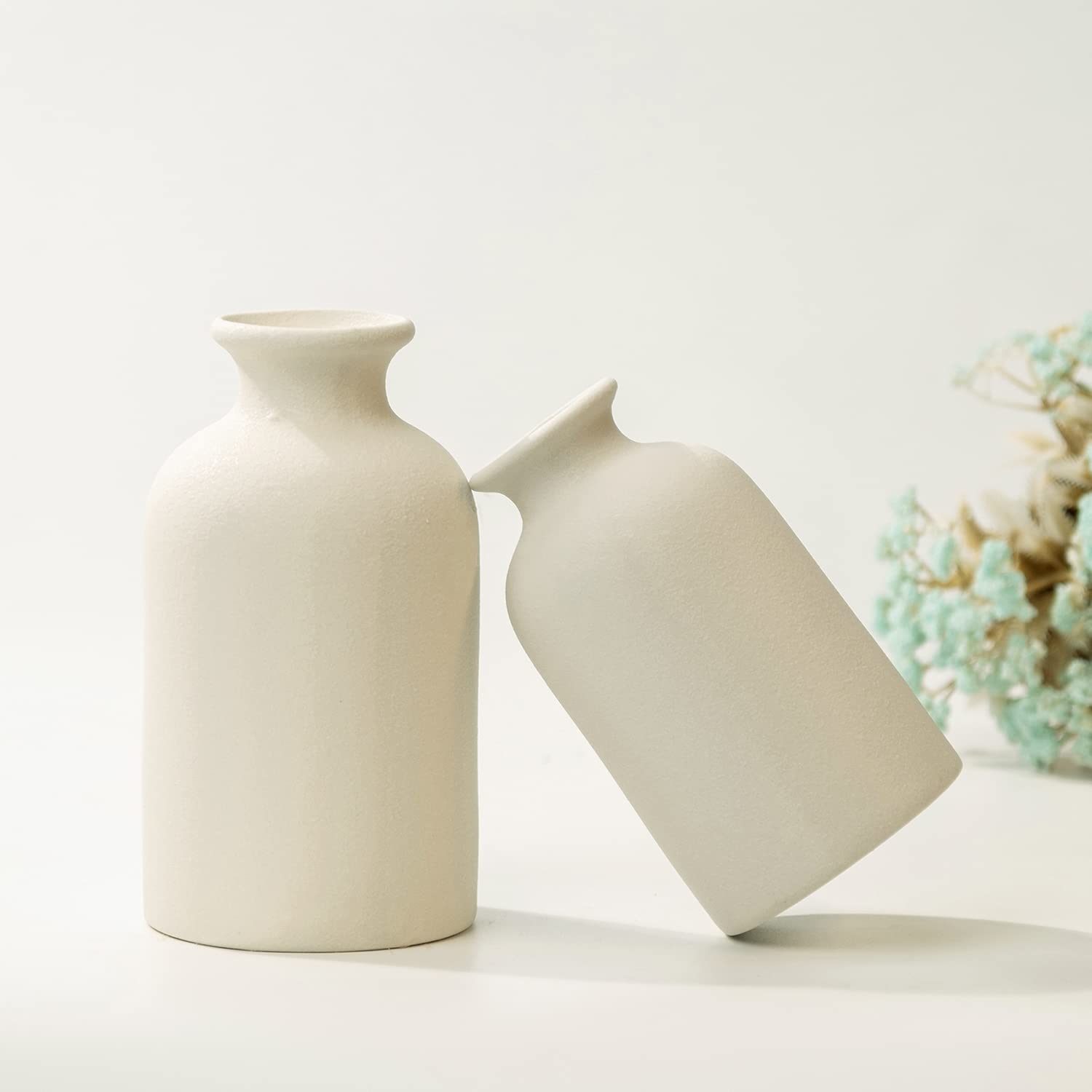 Hirdbrote 2-Piece Small Ceramic Vases Set - 5.5