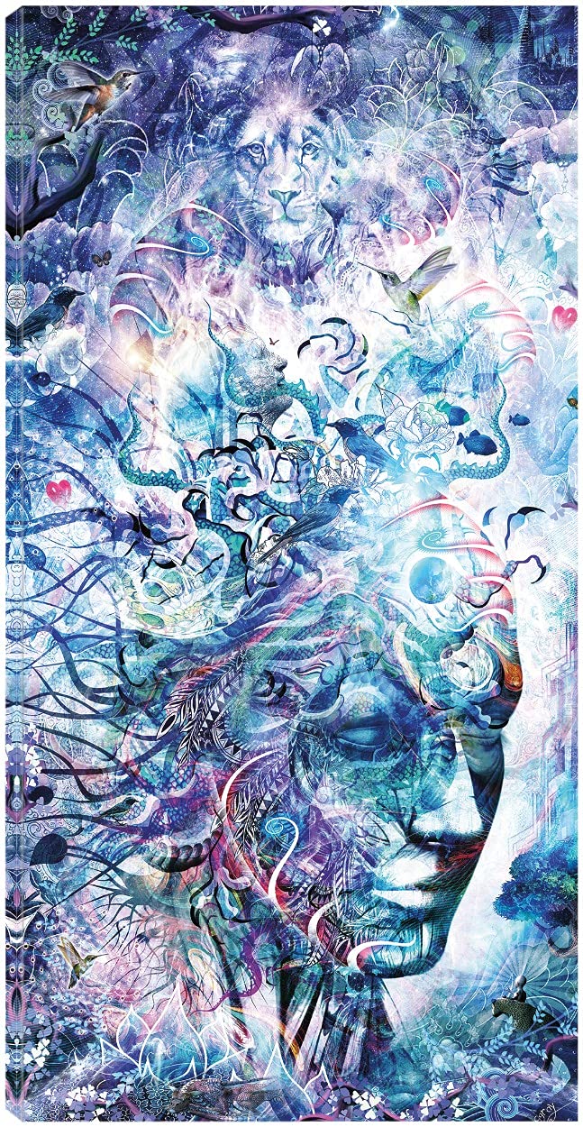 Dreams of Unity Canvas Wall Art by Cameron Gray - Modern Abstract Painting for Living Room, Bedroom, Office Decor - Ready to Hang 21x40 Inch - Perfect for Home, Office & Commercial Spaces