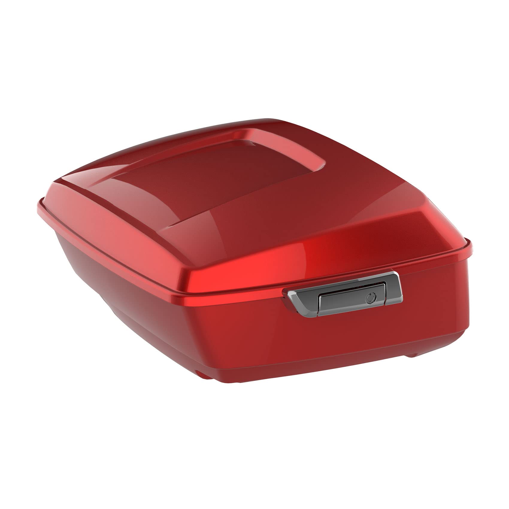 SLMOTO Wicked Red King Tour Pack - Waterproof Motorcycle Trunk for Harley Touring Models (2014-2020) Road King, Road Glide, Street Glide, Electra Glide & CVO | Durable Storage Box for Long Rides & Road Trips