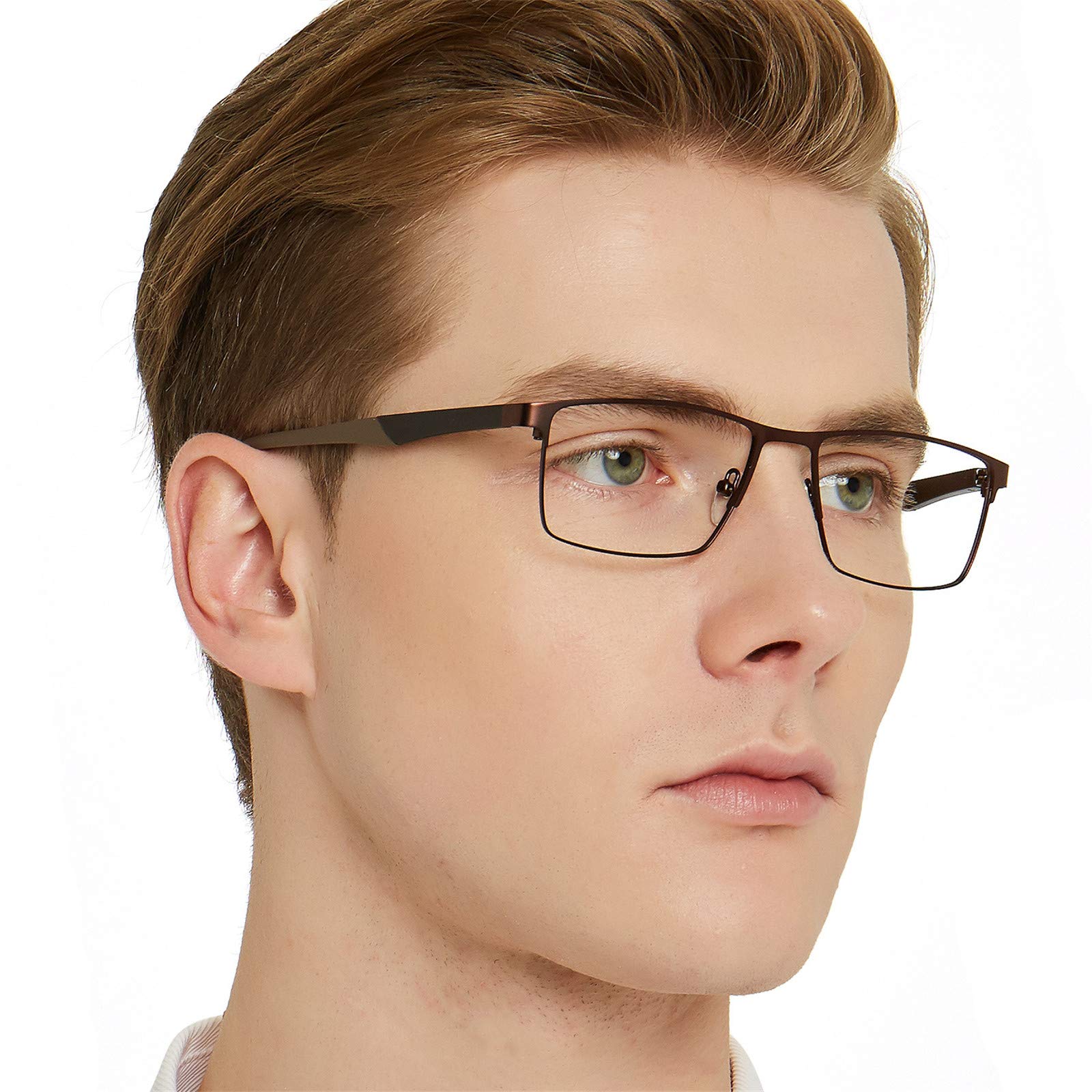 OCCI CHIARI Blue Light Blocking Glasses for Men - Square Frame Computer & Gaming Eyewear - Reduce Eye Strain for Work, Gaming & Screen Use