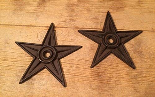 Rustic Cast Iron Star Decor Set of 2 - 9