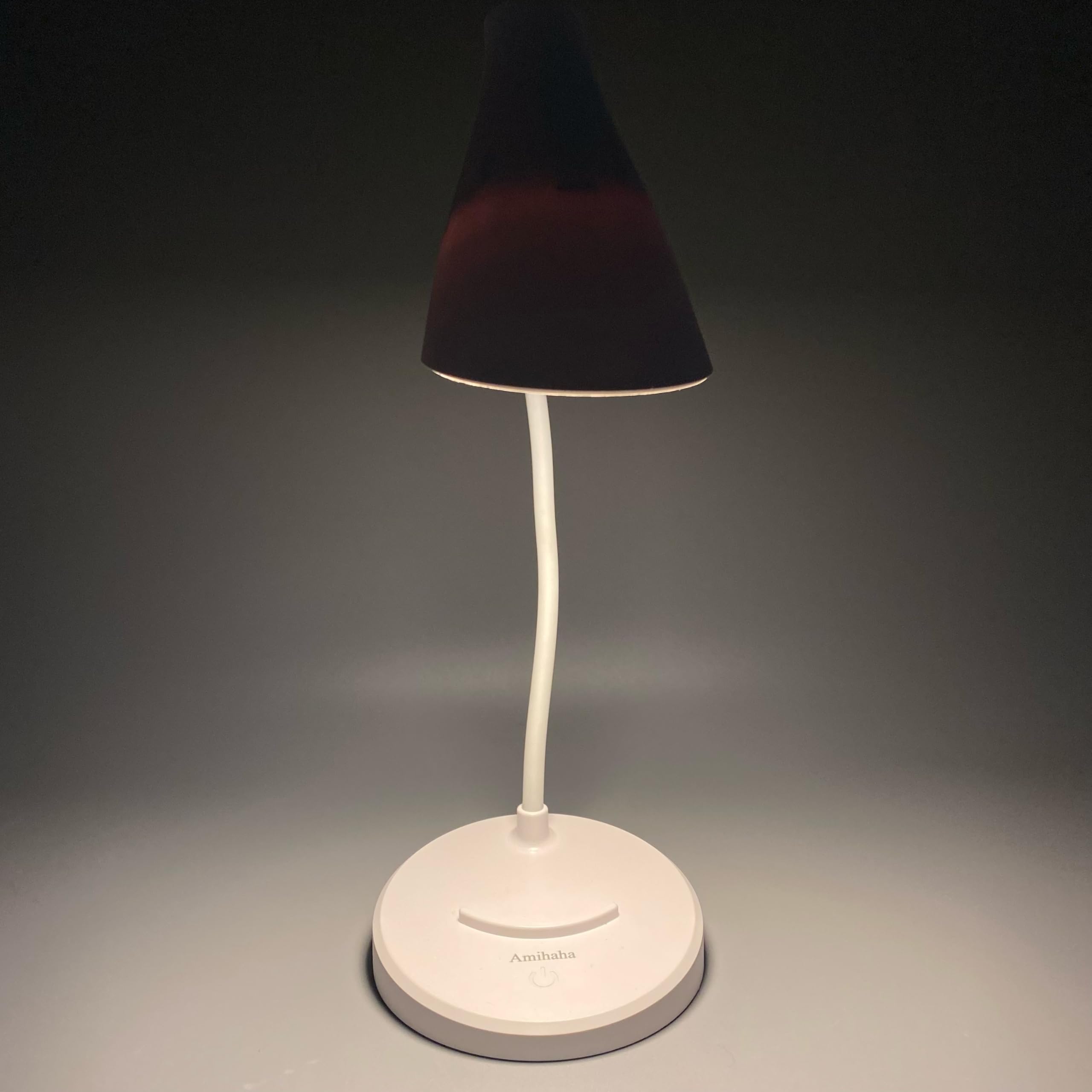 LED Desk Lamp with Adjustable Gooseneck - Eye-Caring Bedside Lamp for Reading, Study & Office Work - Simple Modern Design for Home & Workspace