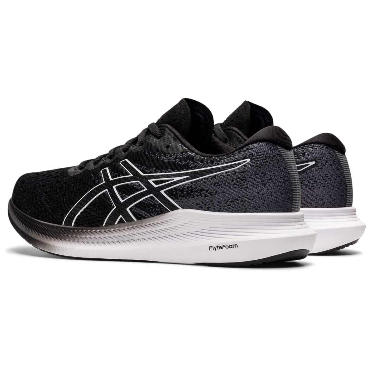 ASICS Women's EvoRide 3 Running Shoes - Lightweight & Cushioned for Long Distance Training - Size 9.5 in Black/White - Perfect for Road Running, Jogging, and Gym Workouts
