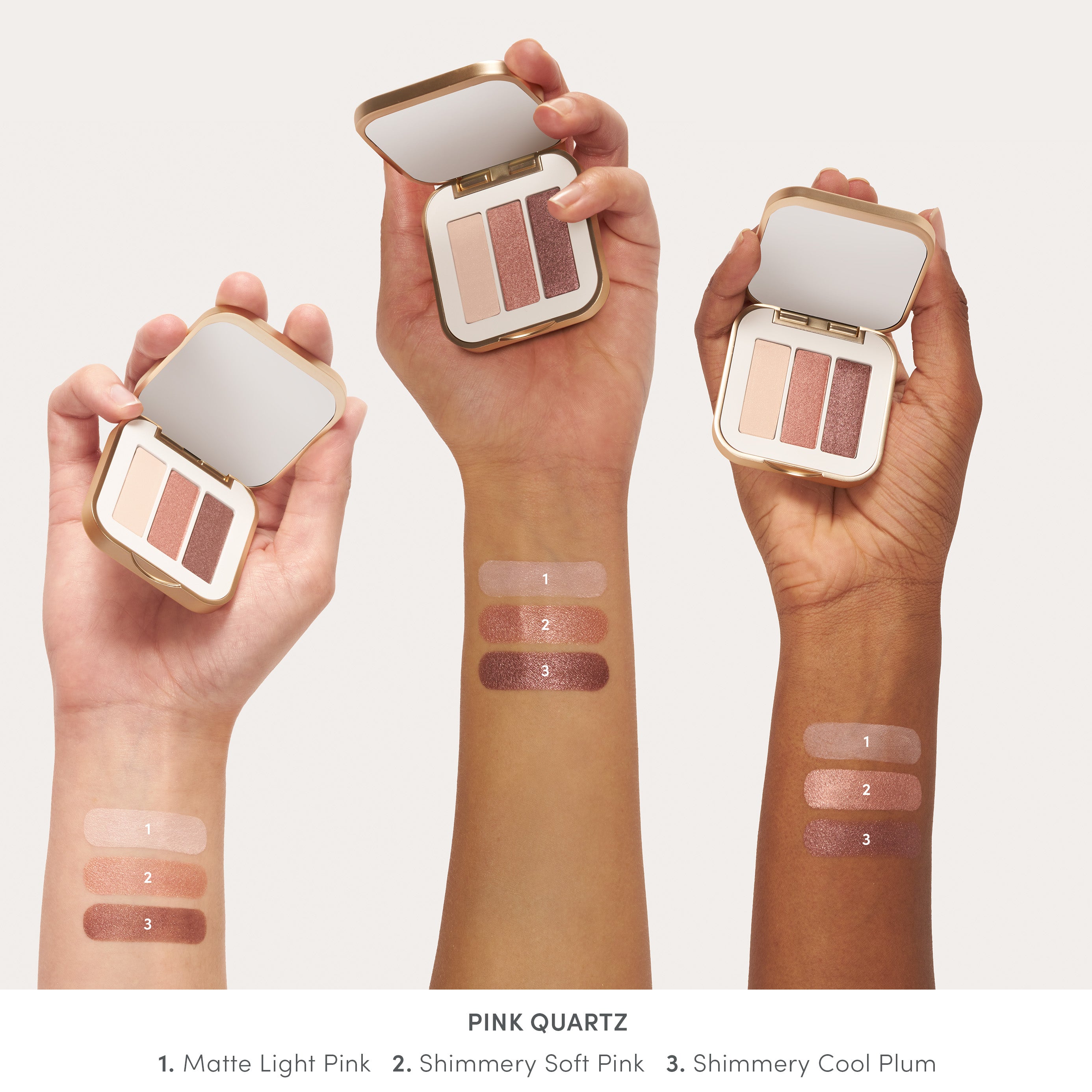 PurePressed® Triple Eyeshadow Palette - Long-Lasting, Highly Pigmented, Blendable Makeup for Day & Night Looks - Perfect for Professional Makeup Artists & Everyday Wear