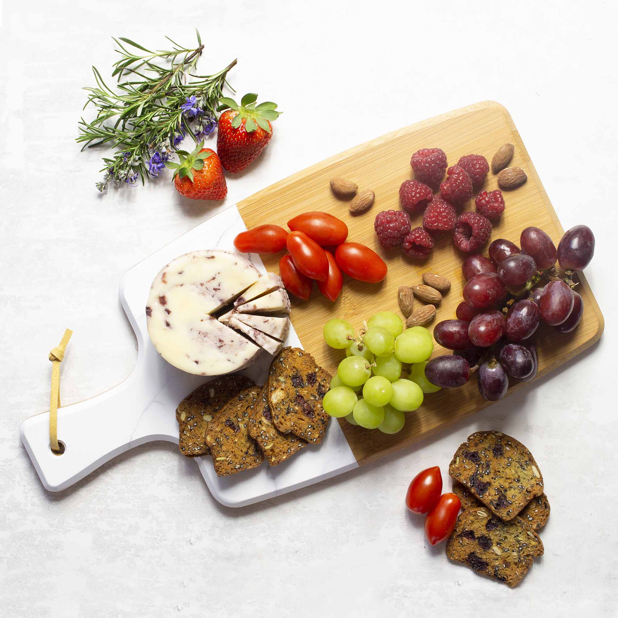 UV Printed Faux Marble Cheese Board - 15.5