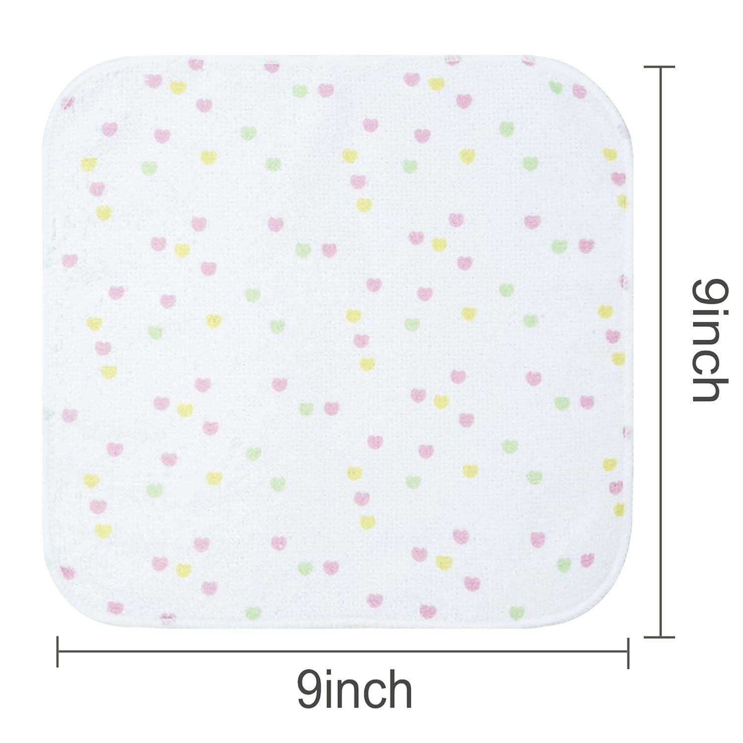 24 Pack Ultra Soft Baby Washcloths - Extra Absorbent & Gentle for Sensitive Skin | 9x9 Inch Unicorn Design Wash Cloths for Boys & Girls | Perfect for Bath Time, Face Cleaning & Newborn Care