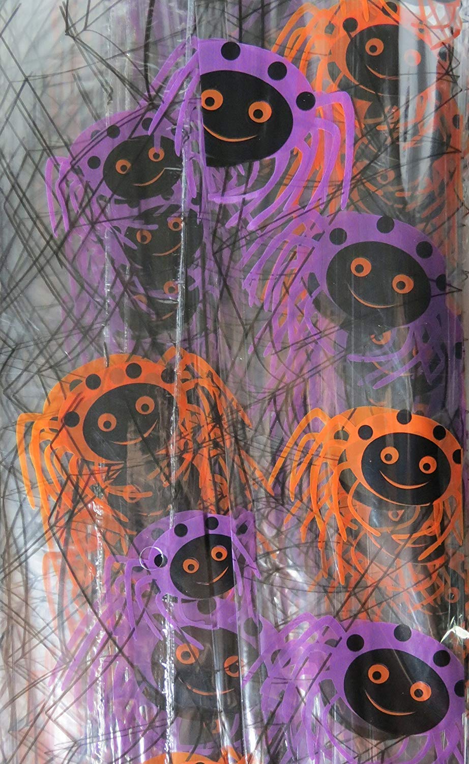 75 Halloween Treat Bags with Twist Ties - Orange & Black Cellophane Candy Bags for Trick or Treat, Party Favors, Classroom Rewards & Halloween Goodie Bags