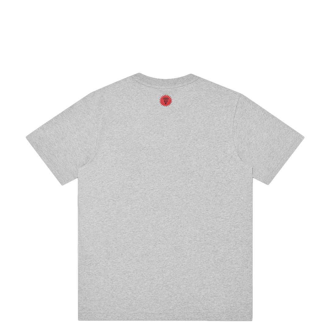 Running Dog Short Sleeve T-Shirt - Heather Grey - Comfortable Activewear for Jogging, Walking & Outdoor Adventures