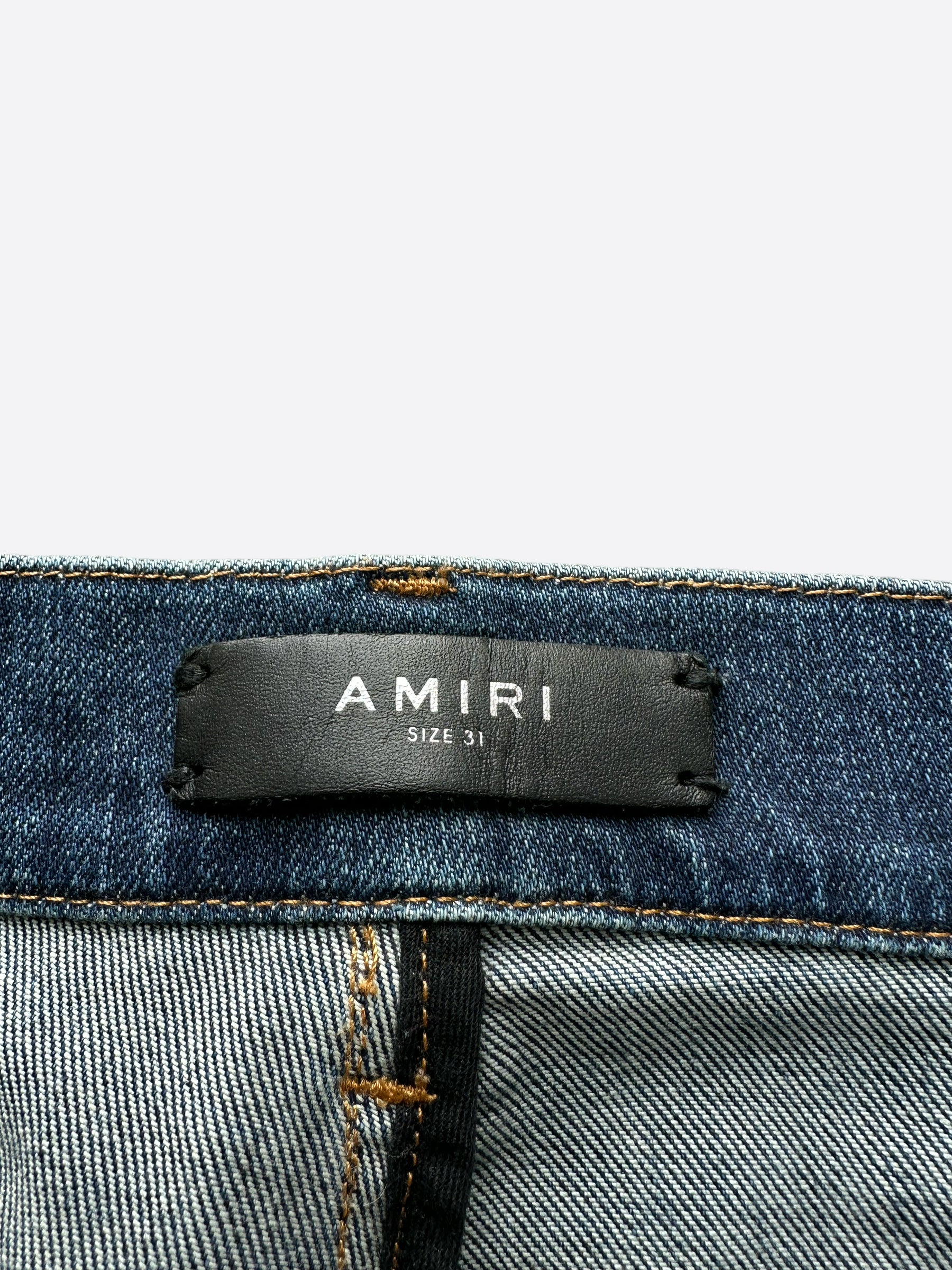 Amiri Blue Stack Skinny Jeans for Men - Slim Fit Stretch Denim Pants | Perfect for Casual Wear, Night Out & Street Style Fashion