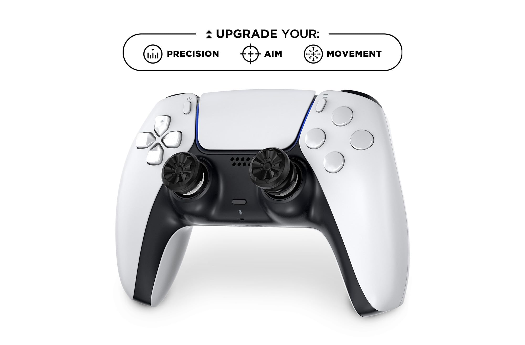 KontrolFreek Aim Boost Kit for PS5 & PS4 Controller - Performance Thumbsticks & Precision Rings - Black Galaxy Edition | Enhance Gaming Accuracy for FPS, Battle Royale & Competitive Play