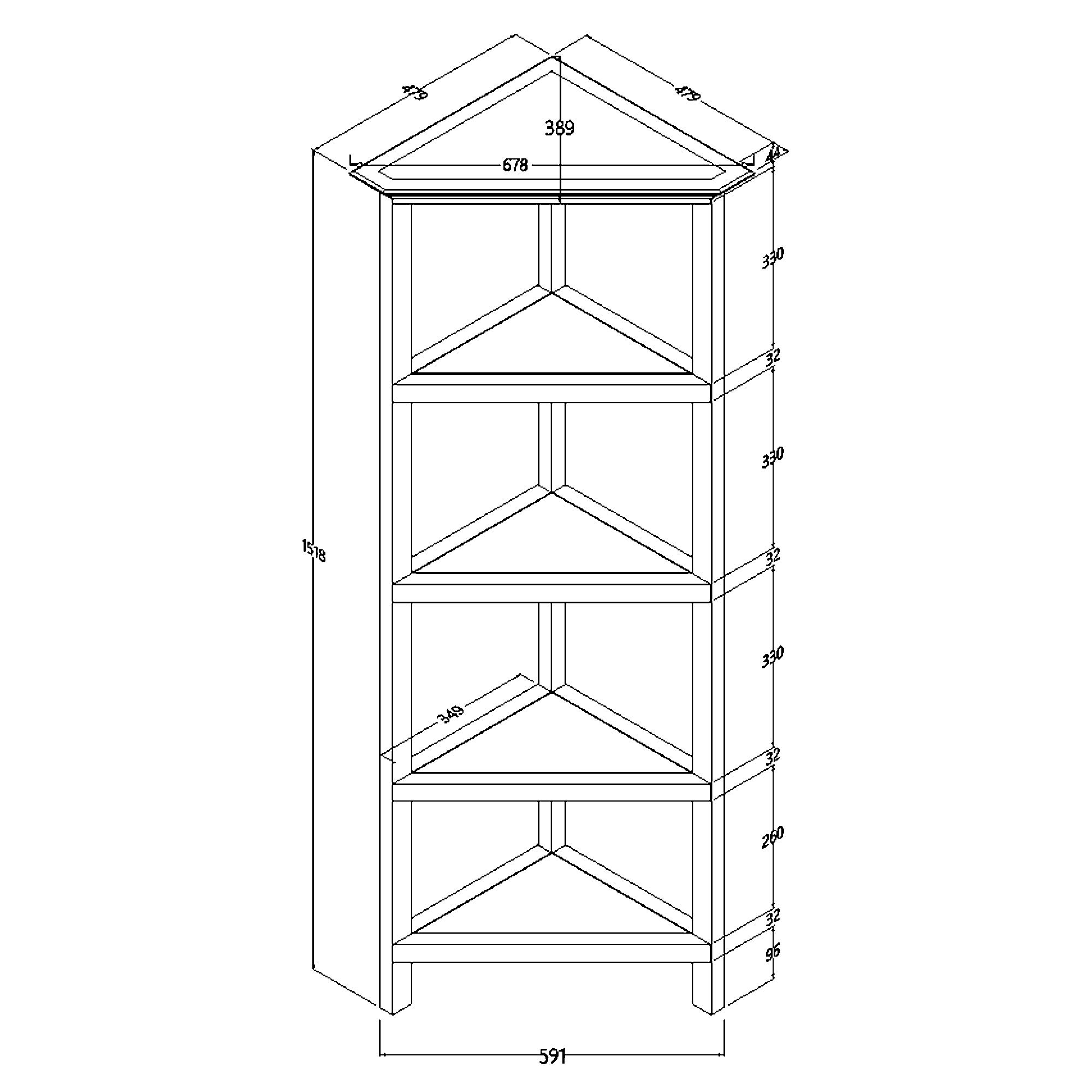 HomeRoots 60 Inch Tall Bookcase with 2 Adjustable Shelves - Washed Grey Wooden Bookshelf for Living Room, Bedroom, Office Storage & Organization