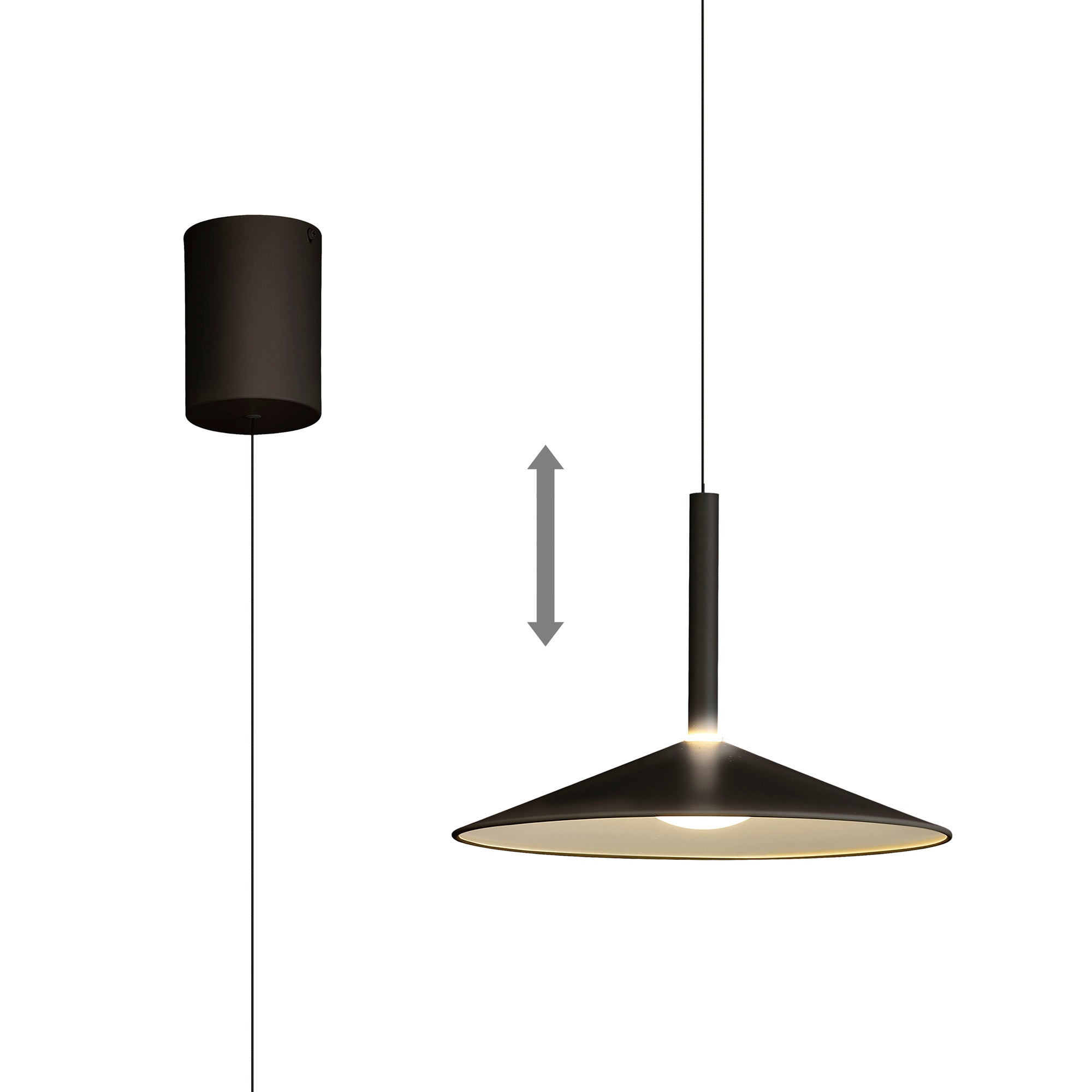 Calice LED Rise and Fall Pendant Light - Adjustable Height, Multiple Colors & Sizes - Perfect for Kitchen Island, Dining Room, and Living Room Lighting