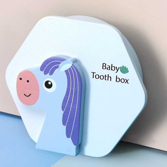 Wooden Baby Tooth Box for Boys & Girls | Keepsake Memory Box for First Teeth | Perfect Baby Shower Gift & Nursery Decor