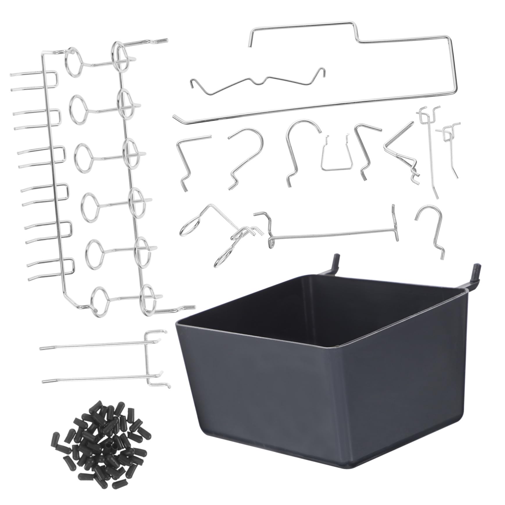 Heavy Duty 120-Piece CANIGHT Power Tool Organizer Wall Pegboard Hooks Kit - Durable Tool Storage Solution for Garage, Workshop & DIY Projects