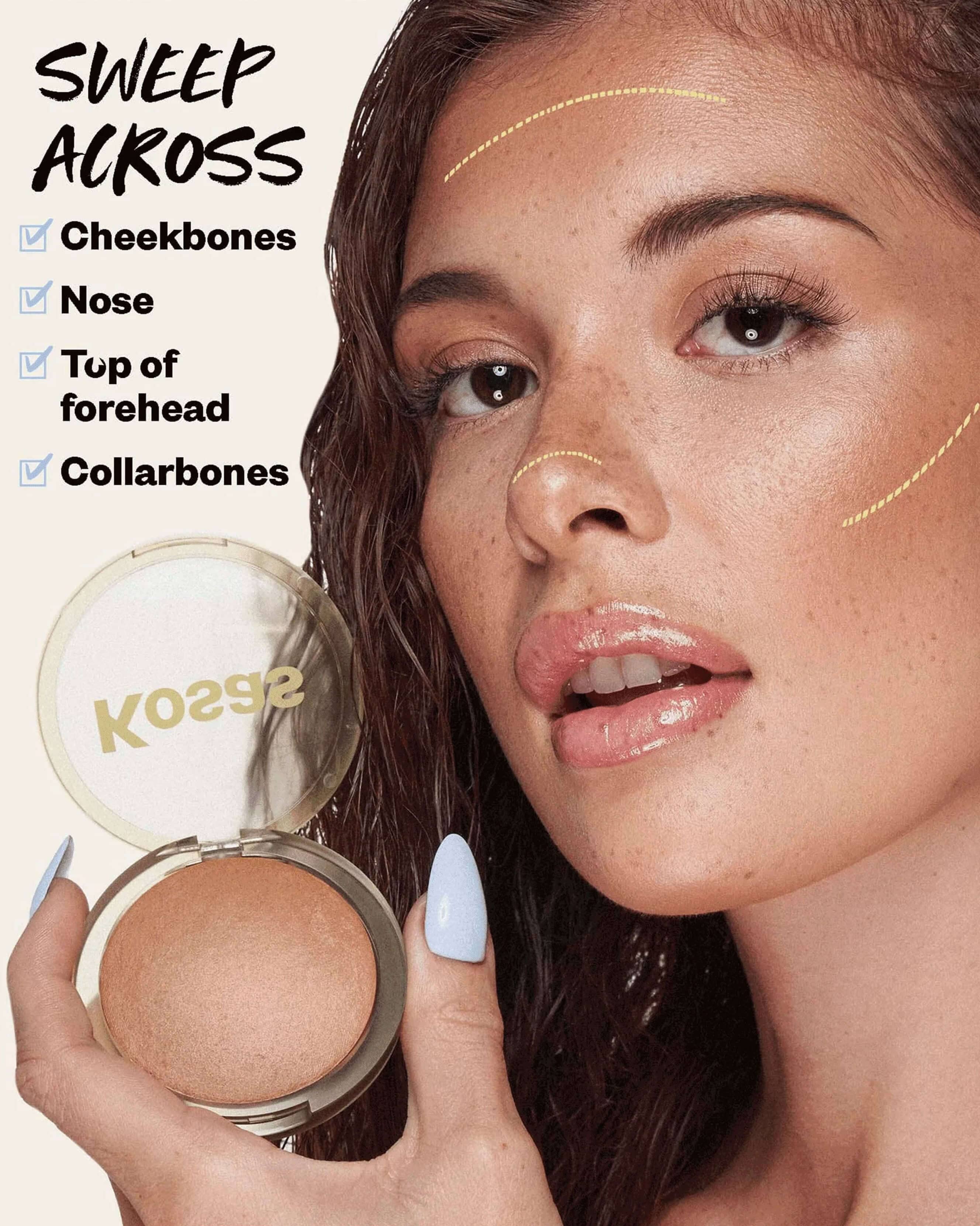 The Sun Show Glowy Warmth Bronzer - Natural Sun-Kissed Makeup for a Radiant Summer Look | Perfect for Beach Days & Outdoor Events