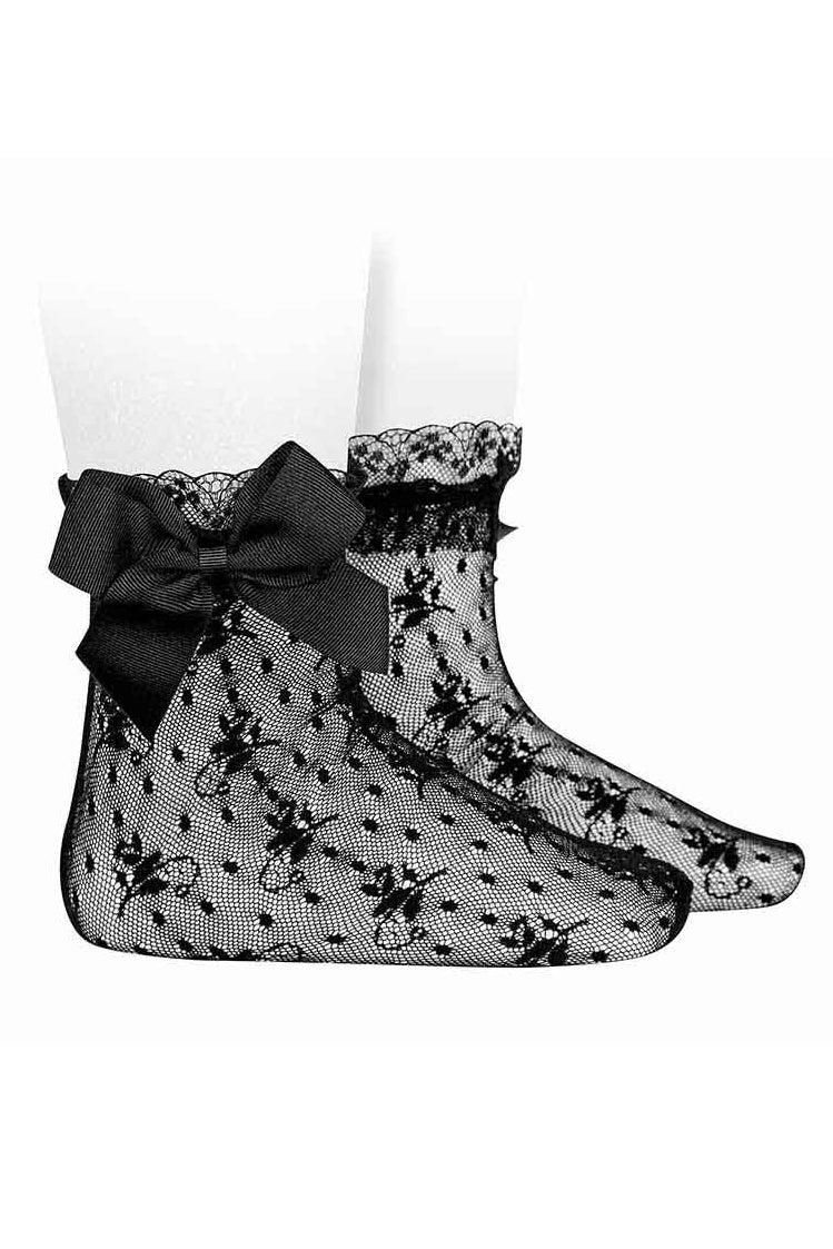 Elegant Lace Bow Ankle Socks for Women - Comfortable & Stylish Everyday Wear - Perfect for Casual Outfits, Work, and Special Occasions