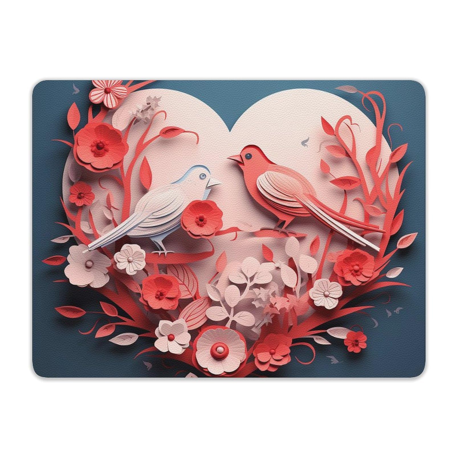 Personalized Leather Mouse Pad - Anti-Slip Gaming & Office Desk Mat for Valentine's Day Gift - Perfect for Computer Work, Home Office & PC Gaming Setups