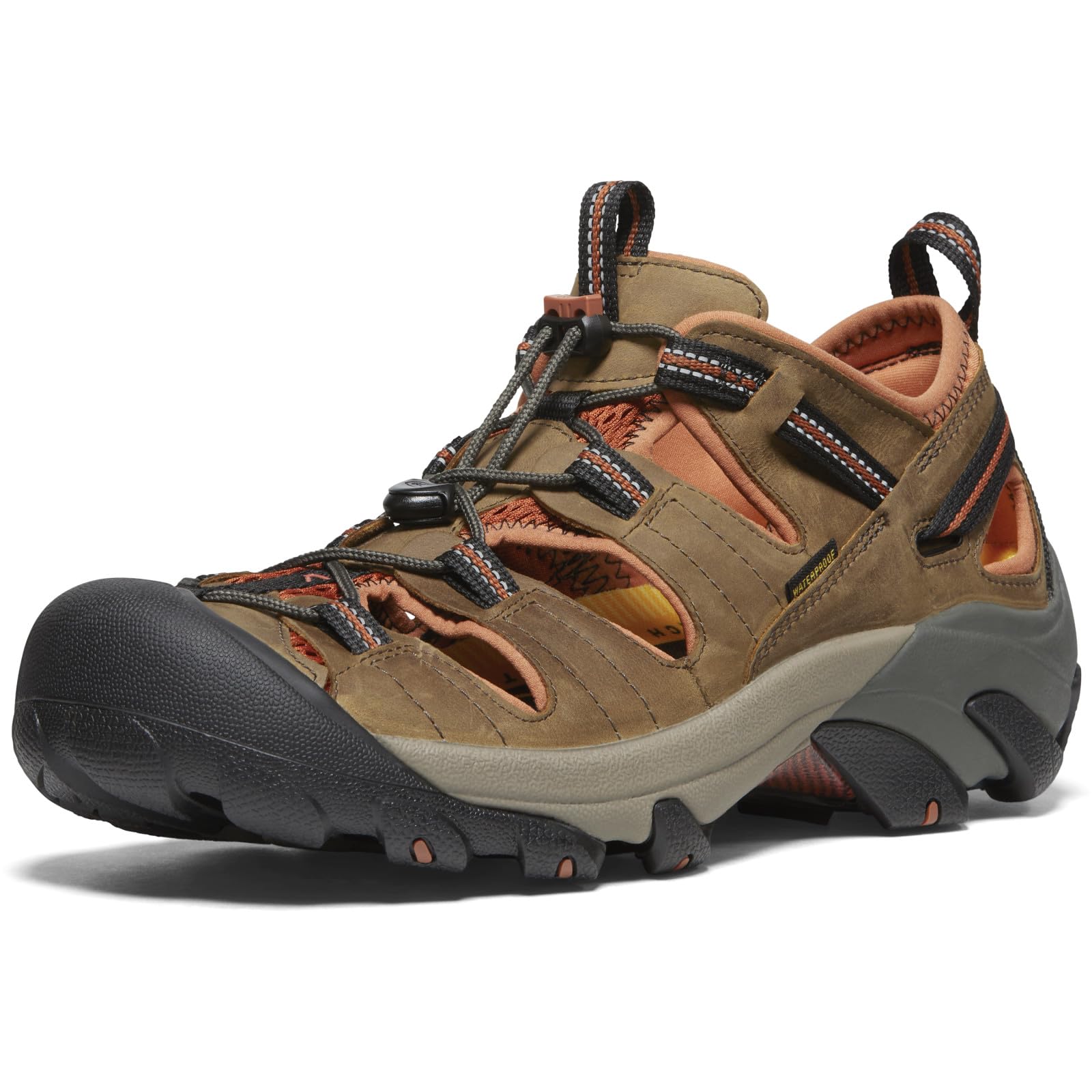 KEEN Men's Arroyo 2 Closed Toe Hiking Sandals - Waterproof & Comfortable Outdoor Adventure Footwear for Trail Walking, Camping, and Travel
