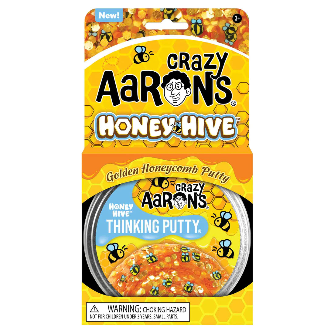 Crazy Aaron's Thinking Putty - Trendsetters Honey Hive - Sensory Fidget Toy for Stress Relief, Office Desk & Classroom Focus Aid - Fun Gift for Kids & Adults