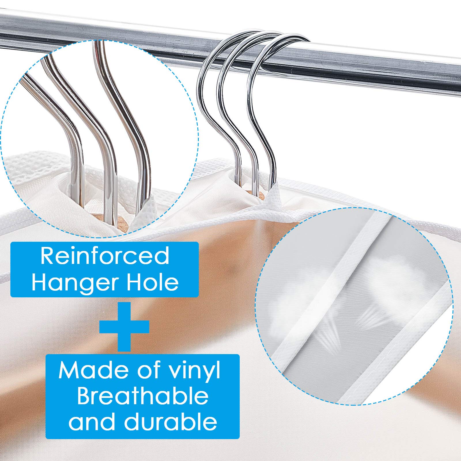 24 Pack Shoulder Dust Covers for Hanging Clothes - 24
