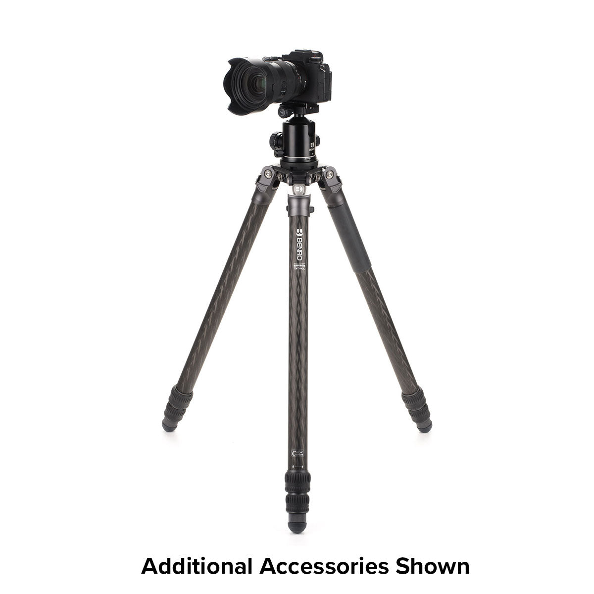 Benro Mammoth 3-Section Carbon Fiber Tripod (43C) - Lightweight & Sturdy Camera Tripod for DSLR, Mirrorless Cameras - Perfect for Travel, Photography, and Videography