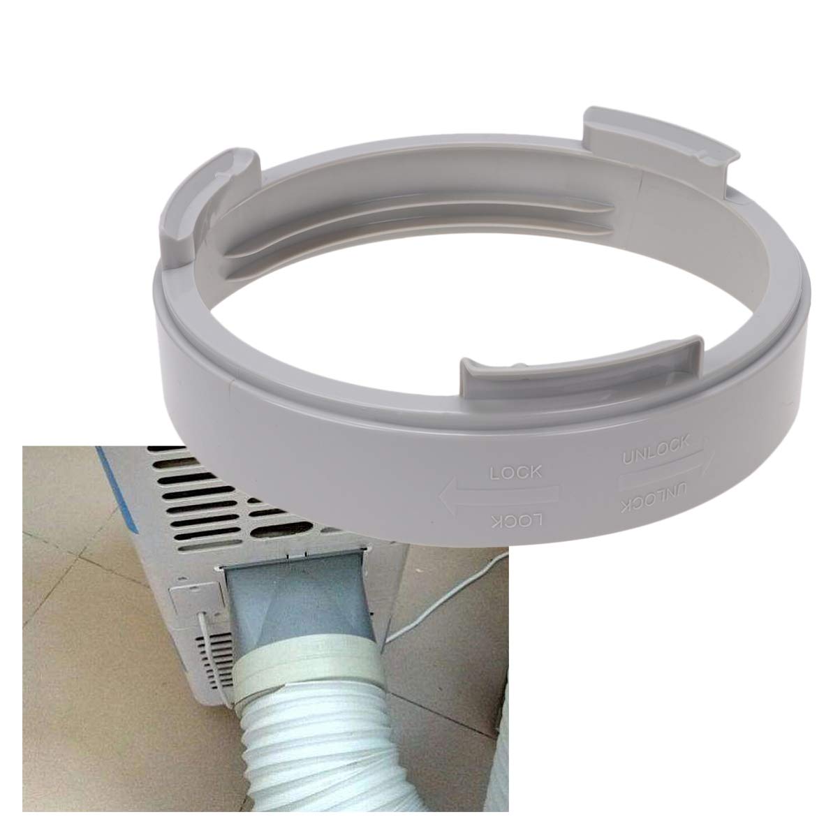 Uonlytech AC Hose Interface - Exhaust Hose Joint for Air Conditioners - Home & RV Use