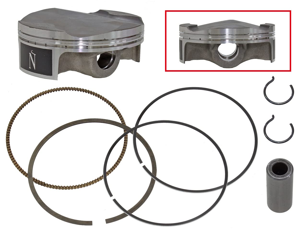 FX-70065-B Piston Kit - 0.01 Oversize (77.97mm) High Compression 13.9:1 for Performance Engine Rebuilds - Perfect for Racing, Off-Road & High-Performance Applications