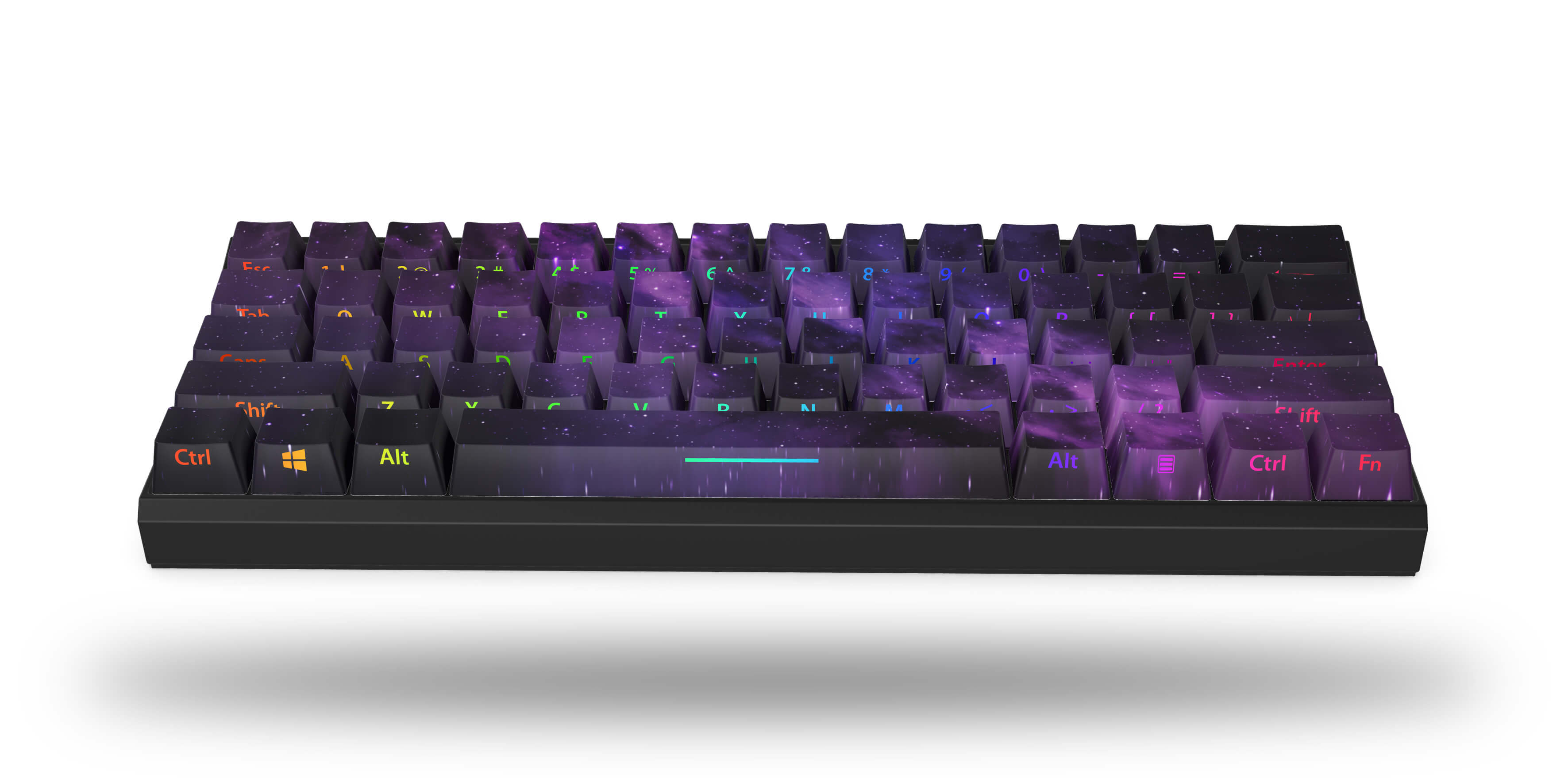 Galaxy Rift T60 Pro Mechanical Gaming Keyboard - RGB Backlit, Wired USB, Ergonomic Design for PC Gamers - Perfect for Esports, Streaming & Office Work