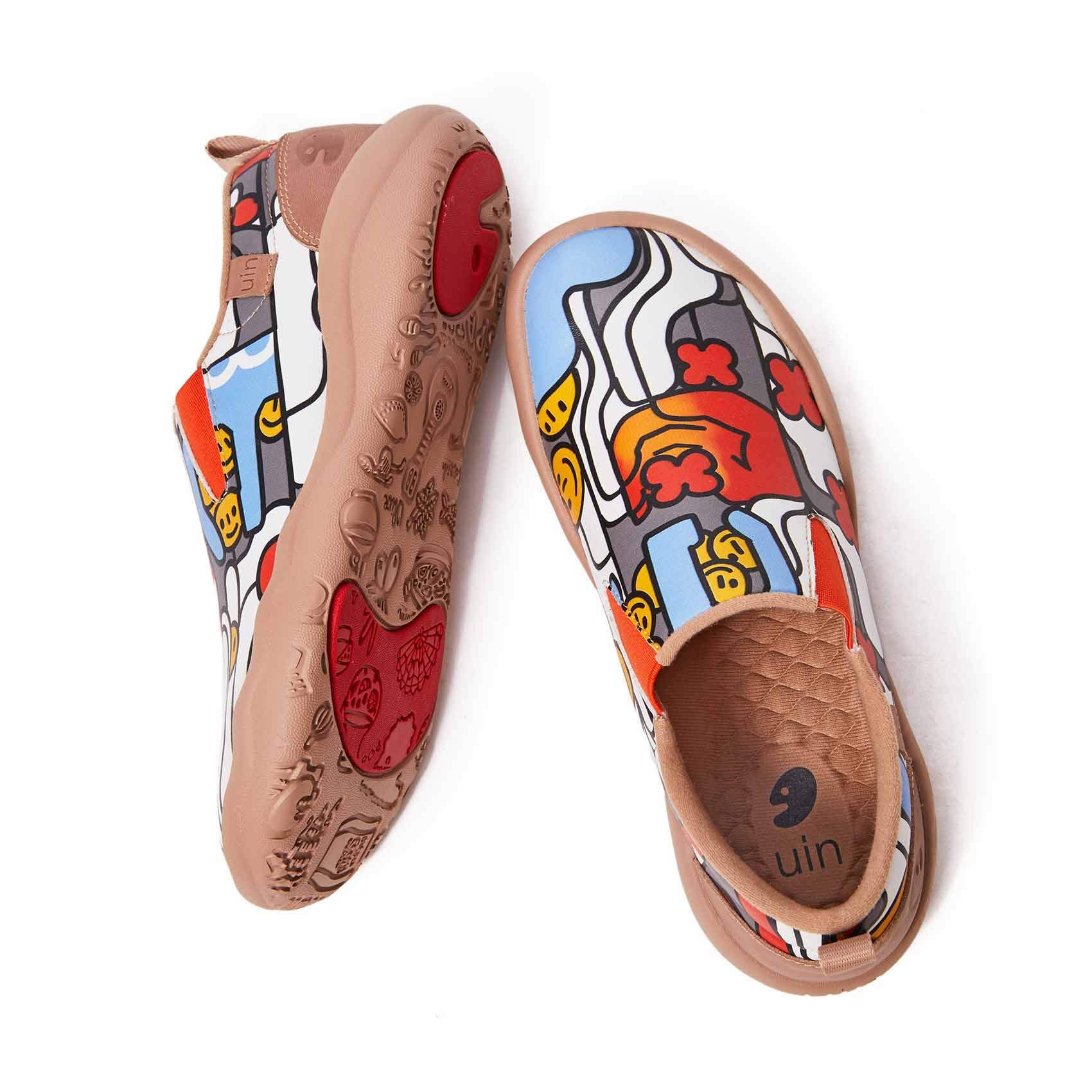 UIN Women's Slip-On Walking Shoes - Lightweight Travel Loafers with Microfiber Comfort for Casual Wear & Fashion Sneakers | Perfect for Travel, Work & Everyday Use