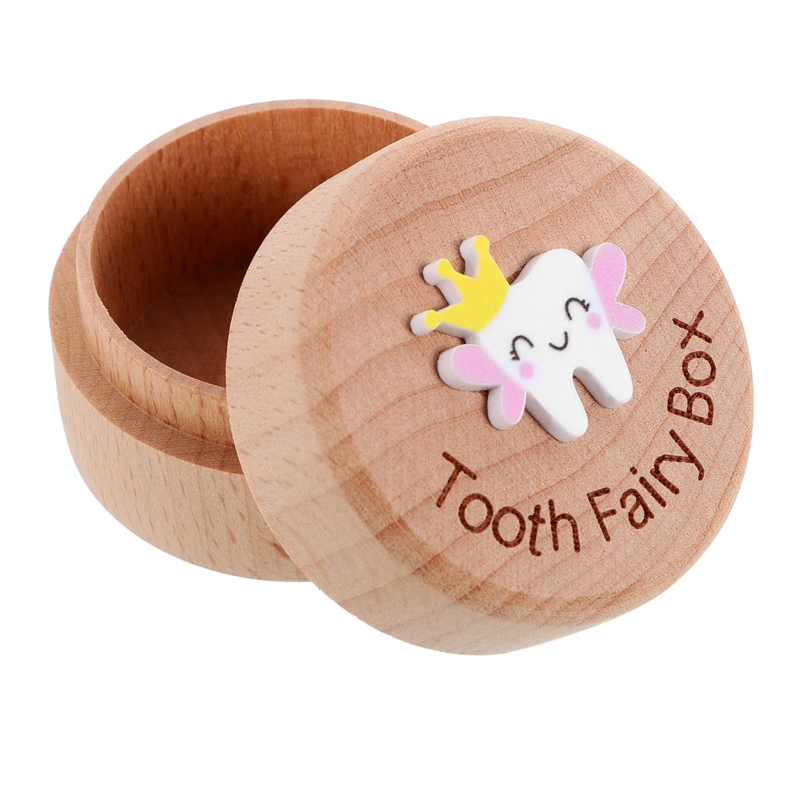 Levemolo Box - Kids Tooth Keepsake Holder & Baby Hair Organizer | First Tooth Collection Box for Baby Teeth & Fetal Hair Storage | Perfect for Baby's First Tooth, Milestone Memories & Nursery Decor
