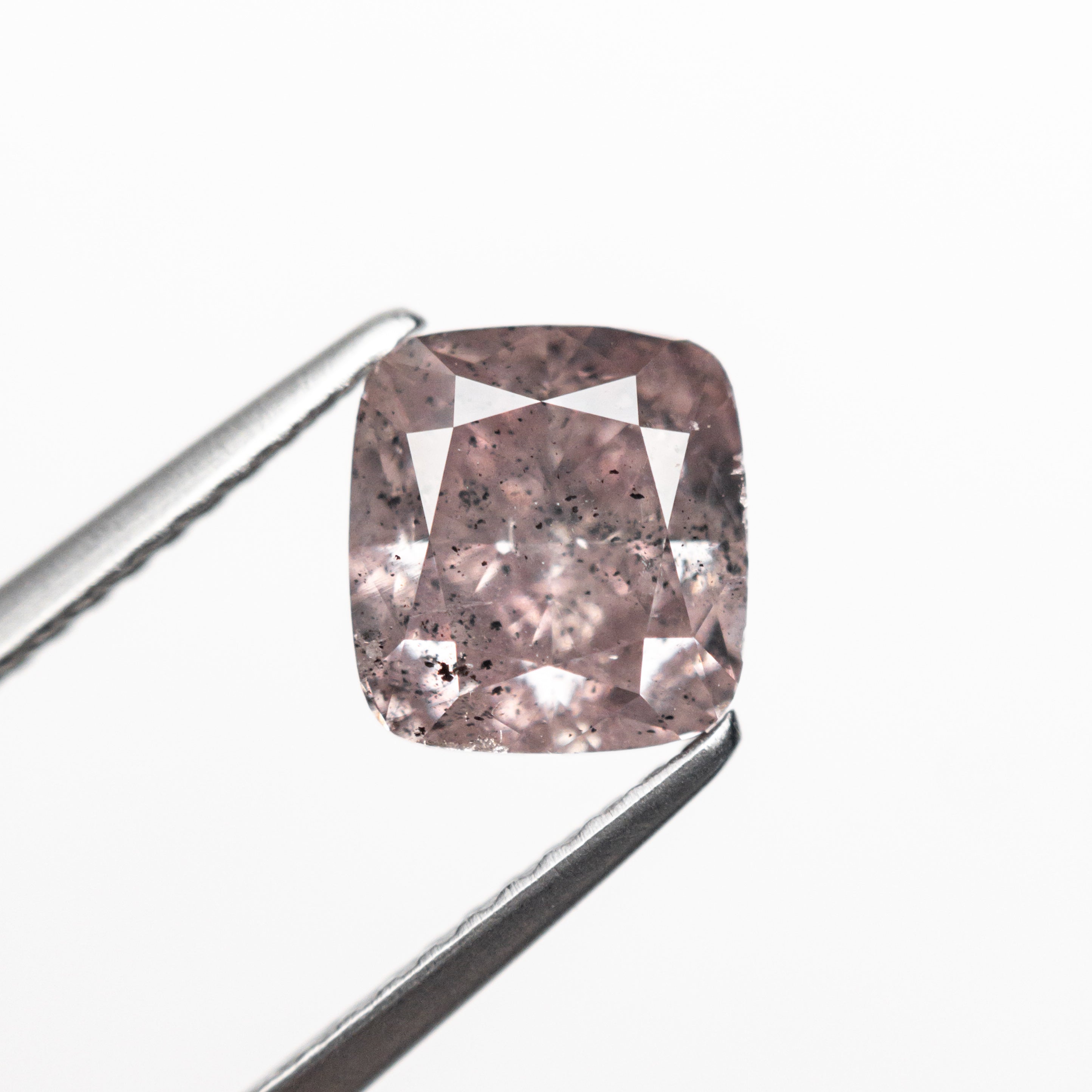 2.03ct GIA Certified Fancy Brownish Purplish Pink Cushion Cut Diamond - 7.11x6.65x4.61mm Brilliant Cut I2 Clarity - Perfect for Engagement Rings & Luxury Jewelry