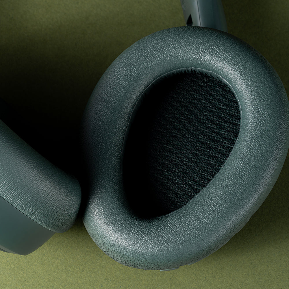 JBuds Lux ANC Wireless Headphones with Active Noise Cancellation - Sage Green | Perfect for Travel, Workouts & Commuting