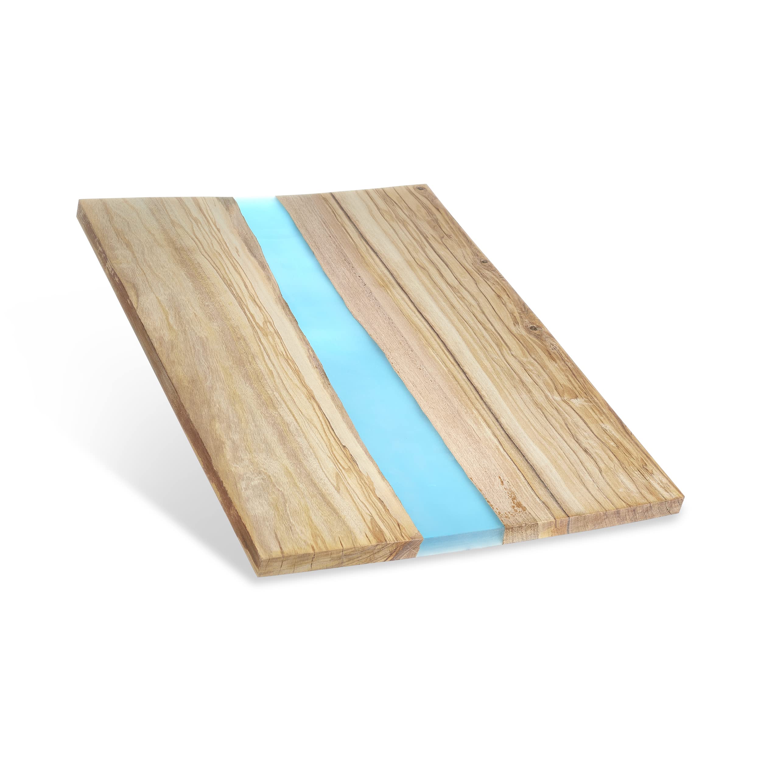 Makerflo 10-Piece Olive Wood Resin Cutting Board Set for DIY Crafting - Laser Engraving, Epoxy, UV DTF & Vinyl Projects | Durable Wooden Chopping Block with Mineral Oil Coating | Perfect for Kitchen, Home Decor & Personalized Gifts