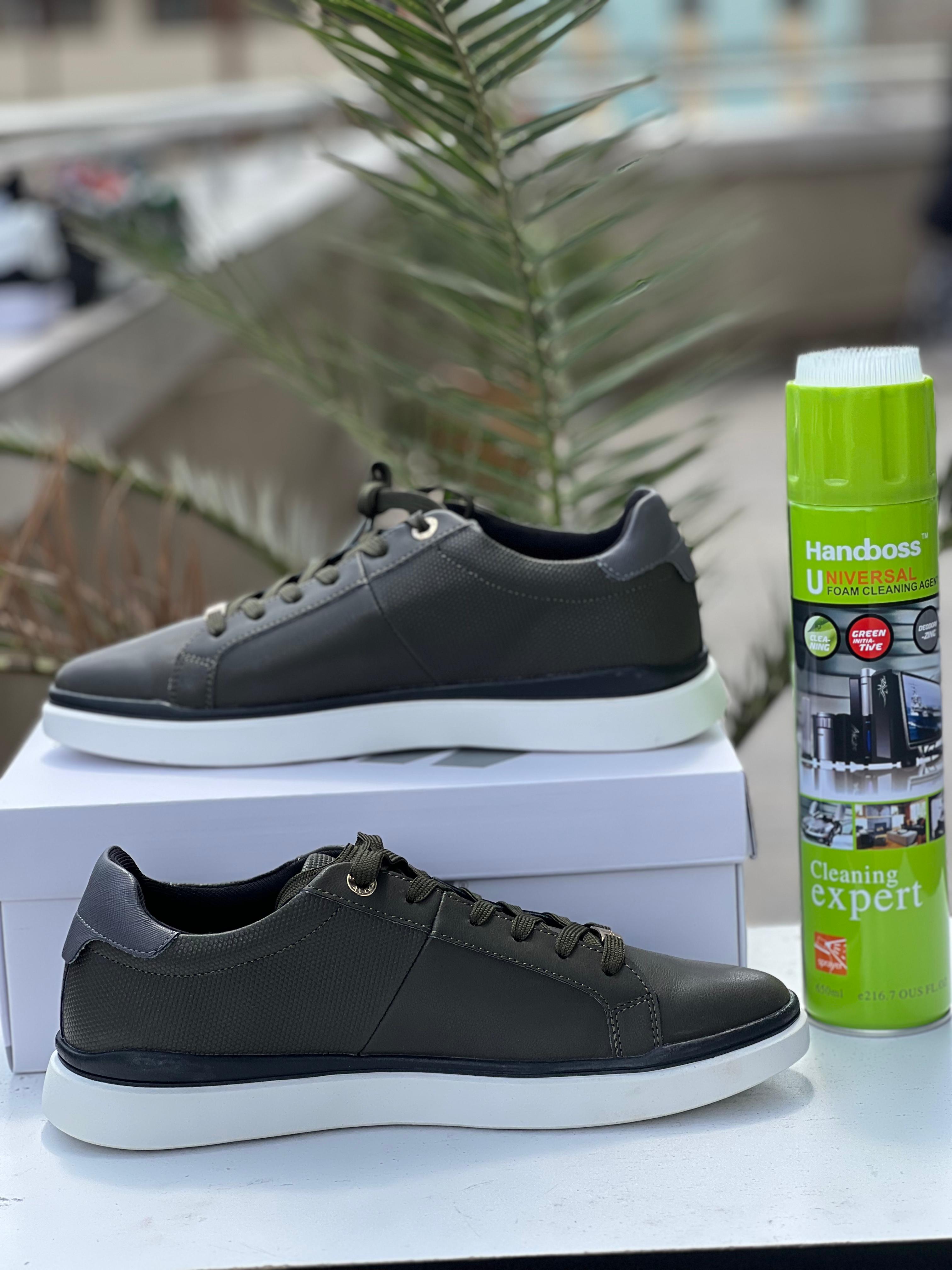 Aldu Men's Stylish Olive Green Sneakers - Lightweight Comfortable Walking Shoes for Casual Wear, Gym & Outdoor Activities