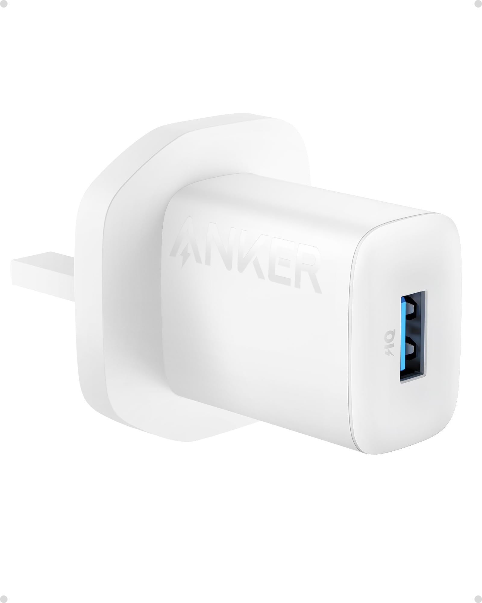Anker 12W Fast USB Wall Charger Adapter - Compact Power Block for iPhone 15/14/13/12, Galaxy S23/S22, iPad Air - Perfect for Home, Office & Travel Charging Needs