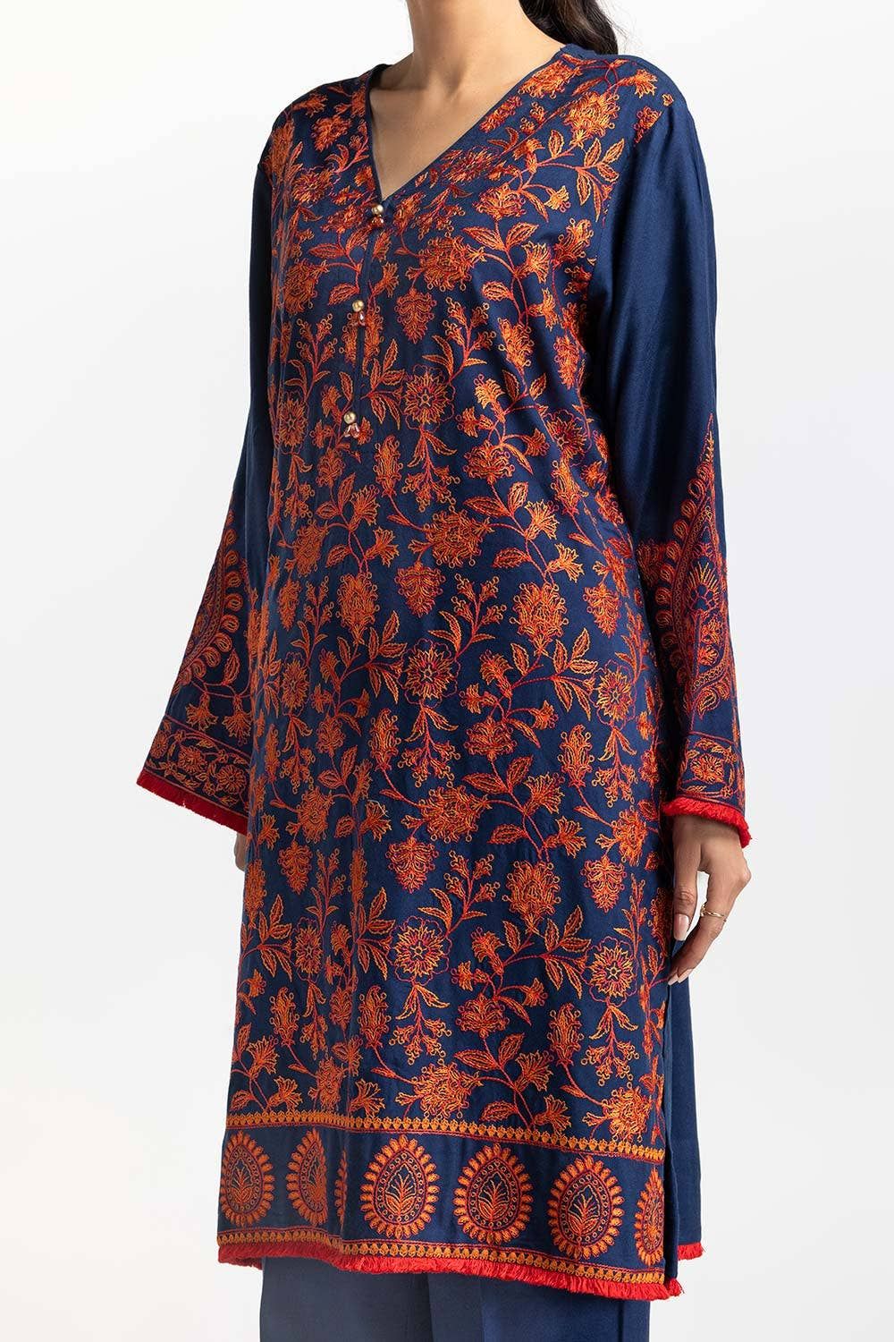 Premium Blue Stitched Suit by Gul Ahmed - Elegant Formal Wear for Men - Perfect for Weddings, Business Meetings & Special Occasions
