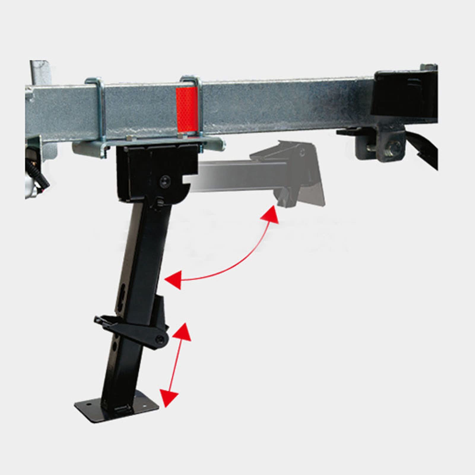 Heavy Duty Trailer Stabilizer Jacks - 650lbs Support, 1000lbs Capacity, Adjustable Swing Down Outriggers for Vehicle Support | Perfect for RV, Camper, Trailer Stabilization & Leveling