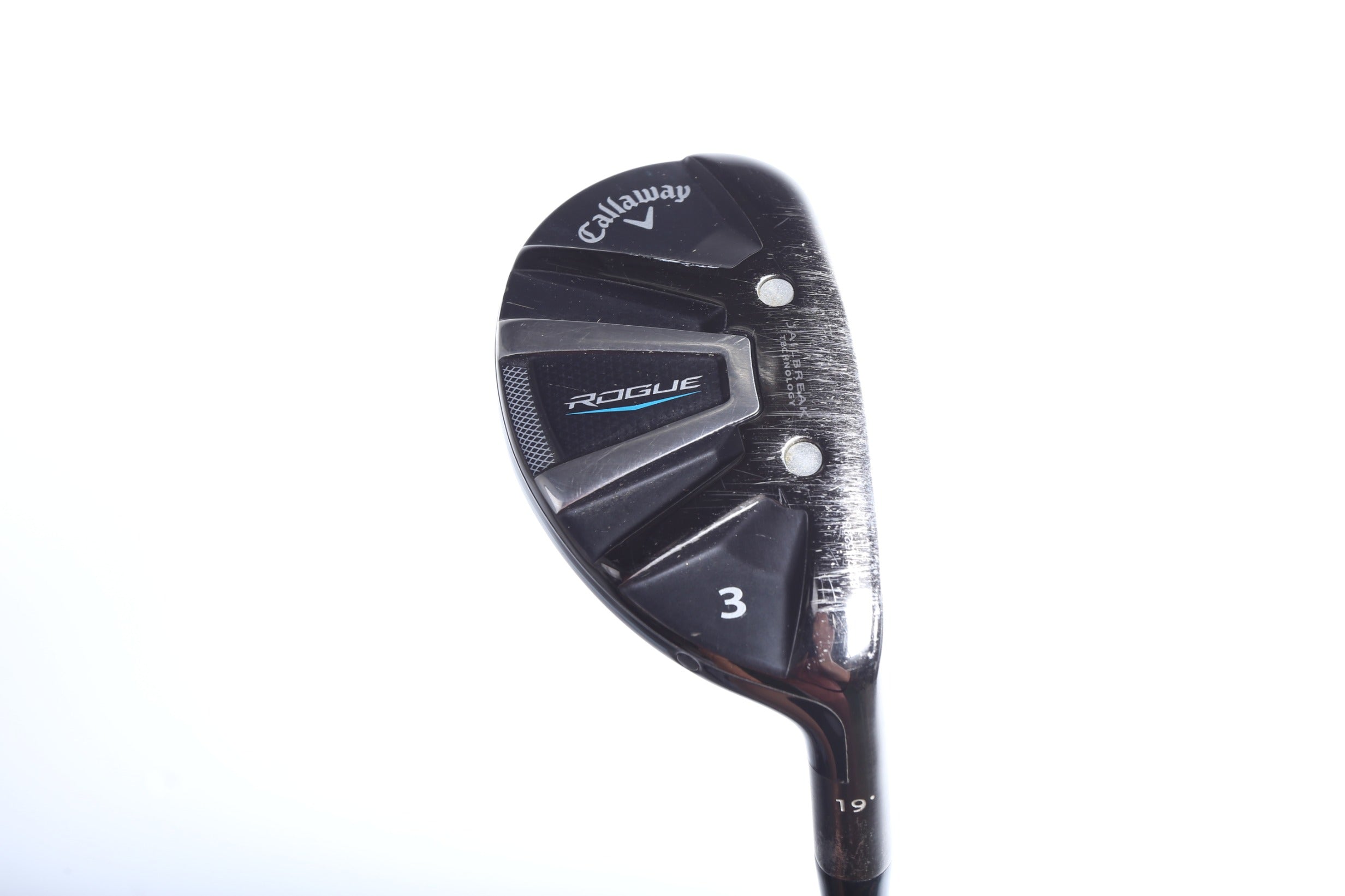 Used Callaway Rogue 3H Hybrid Golf Club - Right Handed 19° Stiff Flex - Perfect for Mid-Handicap Players & Fairway Shots