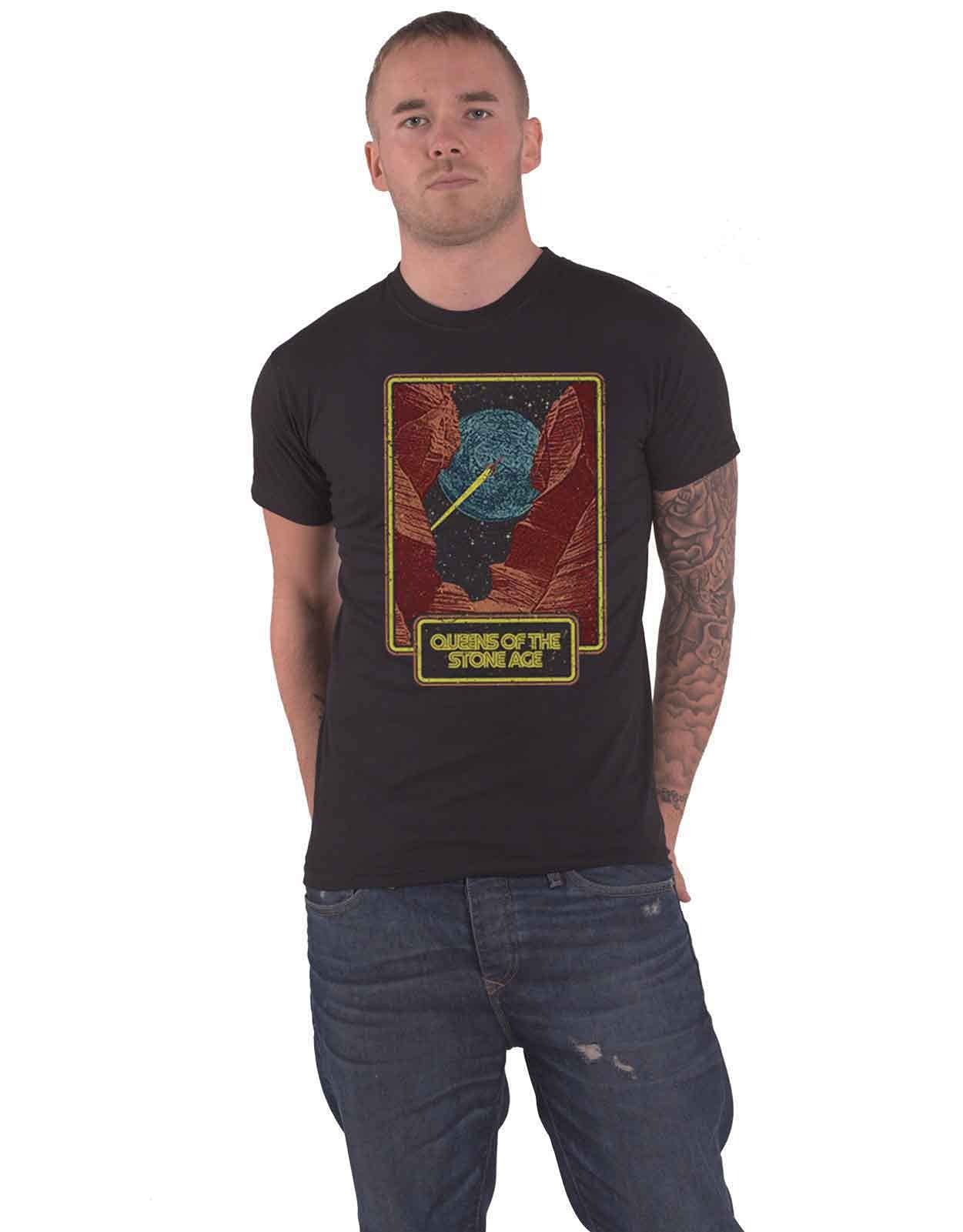 Official Canyon Band Logo Men's Black T-Shirt Size S - Casual Wear, Street Style, Concert Merchandise