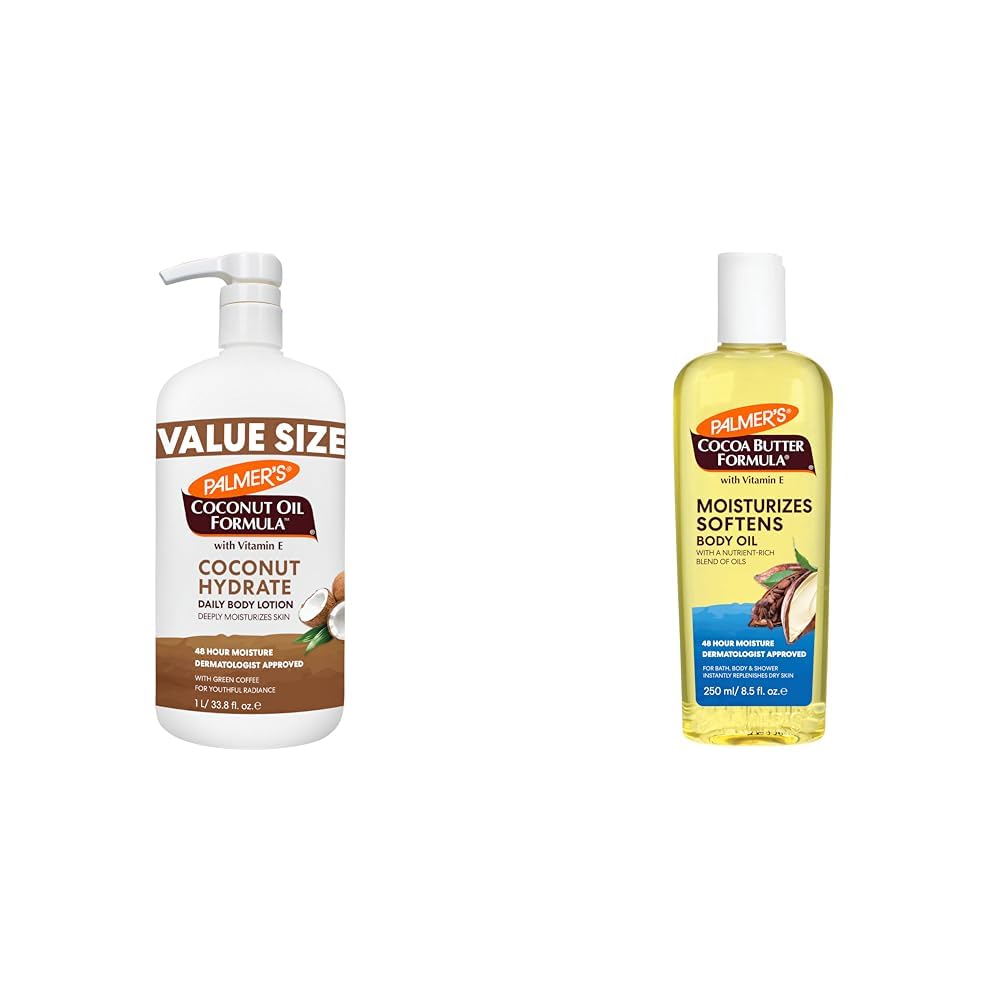 **Palmer's Coconut Oil & Cocoa Butter Body Lotion for Dry Skin – Vitamin E Enriched Moisturizing Body Oil for Hydration & Nourishment | Perfect for Daily Skincare & Post-Shower Use**