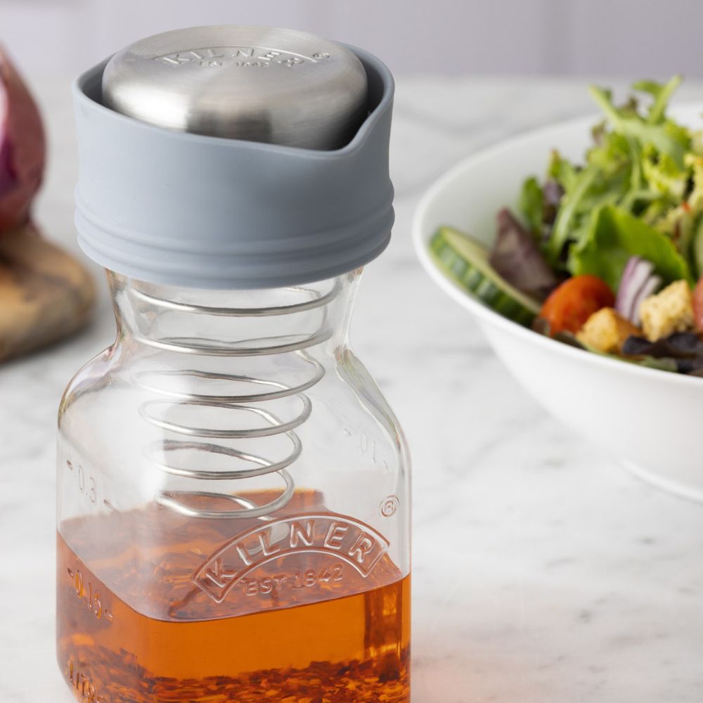 Kilner 500ml Salad Dressing Maker - Glass Bottle with Leak-Proof Lid for Homemade Vinaigrettes & Sauces | Perfect for Kitchen, Picnics & Healthy Meal Prep