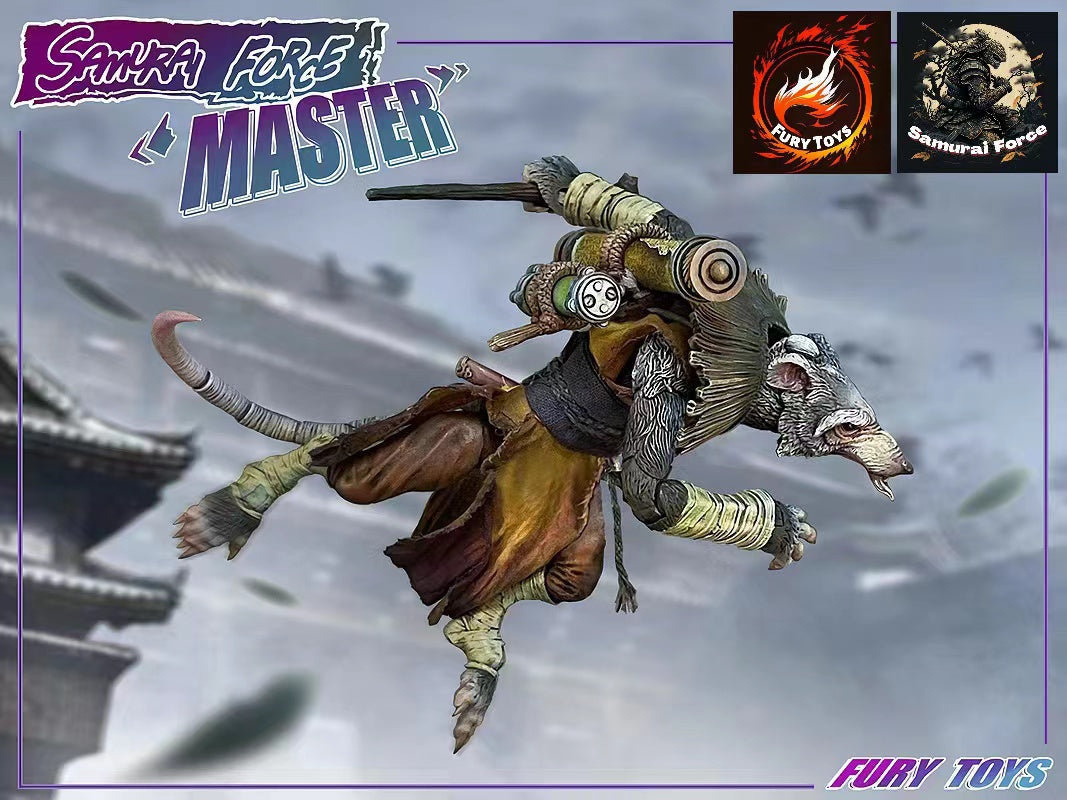 Fury Toys 1/12 Scale 5-inch Samurai Force Master Action Figure - Collectible Model for Display, Photography & Anime Fans