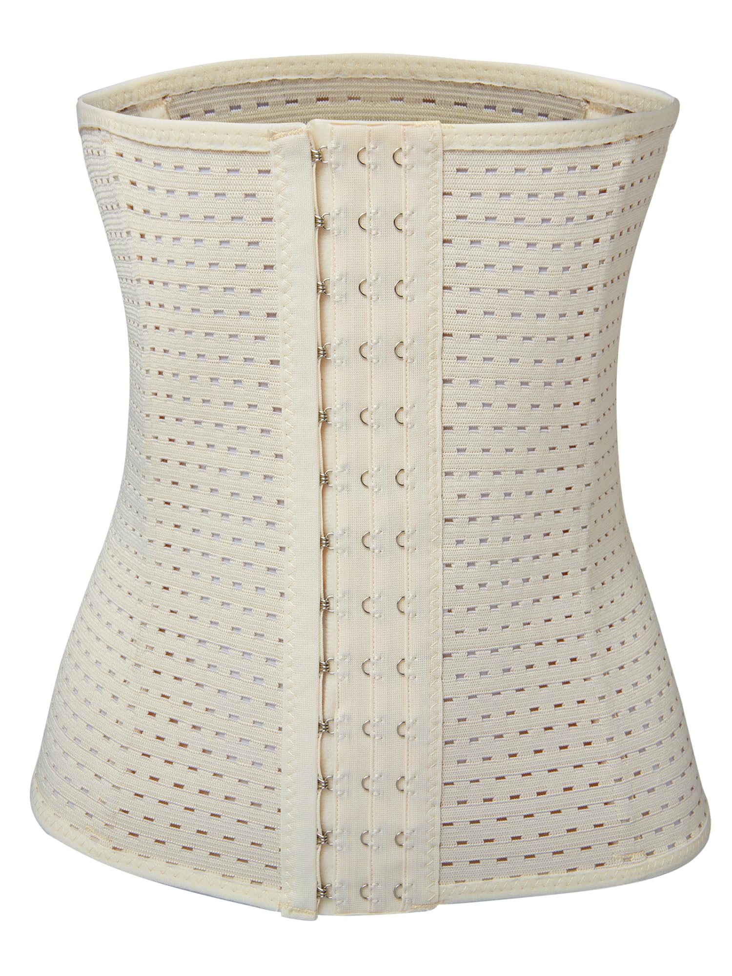 Youloveit Women's Waist Trainer Corset - Steel Boned Tummy Control Body Shaper with Adjustable Hooks for Everyday Wear | Perfect for Workouts, Postpartum Recovery & Special Occasions