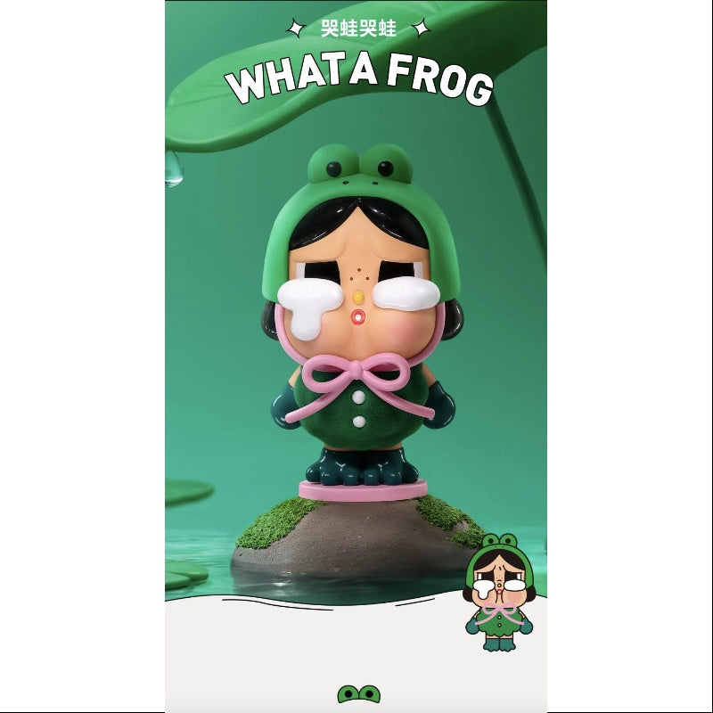 Crybaby Crying Again Series What A Frog Plush Toy - Adorable Stuffed Animal for Kids & Collectors | Perfect for Gifts, Nursery Decor, and Emotional Comfort