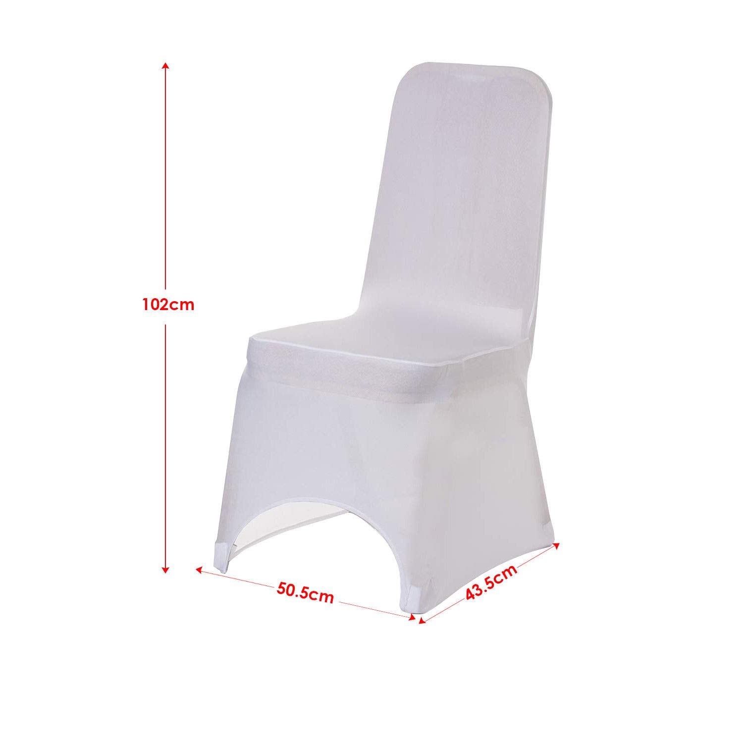 Burgundy Spandex Chair Cover - Stretchable Removable Slipcover for Dining Room, Wedding, Christmas Party, Banquet, Anniversary & Birthday Decorations (150pcs) - Perfect for Home, Restaurant and Event Decor