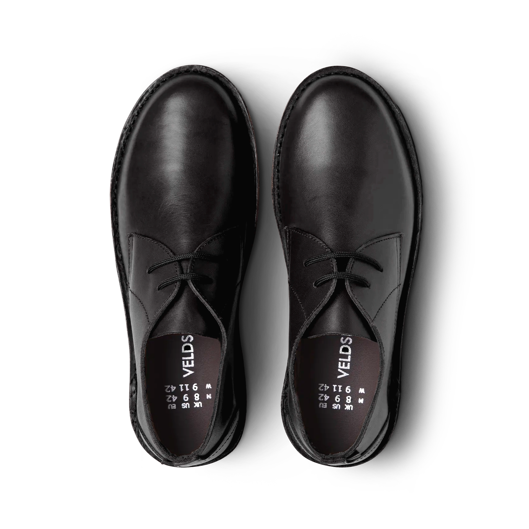 Veldskoen Smart Shoes for Men & Women - Comfortable & Stylish Black Walking Shoes - Perfect for Travel, Work & Outdoor Activities